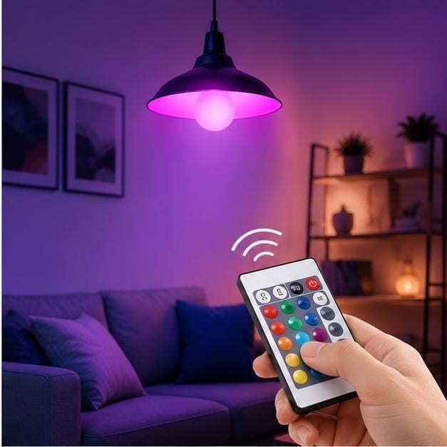 RGB LED Lamba Renk Değiştiren Dekoratif Aydınlatma