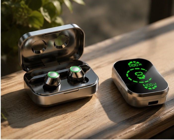 YD3 TWS Kablosuz Kulaklık – Aynalı Dijital Ekranlı Powerbank Kutusu ve Dokunmatik Kontrol