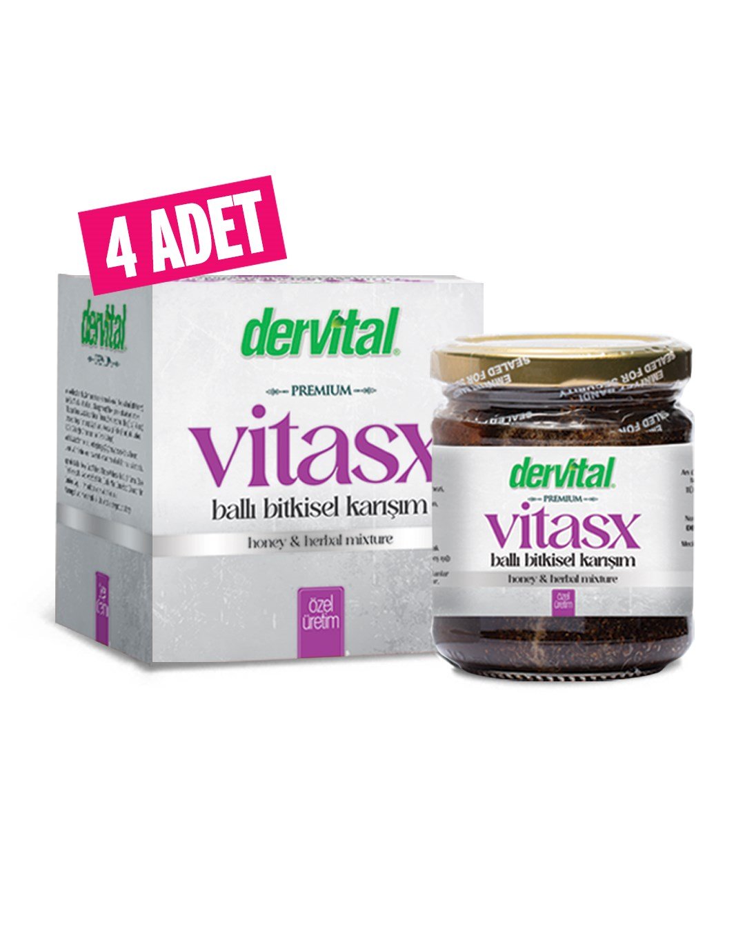 4 ADET Vitasx Ballı Bitkisel Karışım