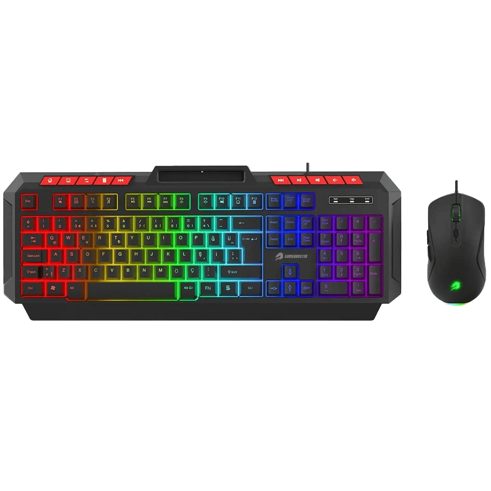 GameBooster KM-11B Knight Siyah Klavye Mouse Set