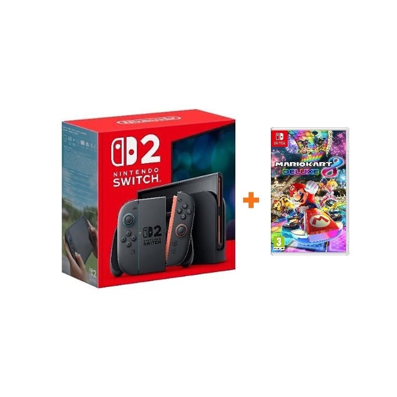 Nintendo Switch 2 Oyun Konsolu + Nintendo Switch Mario Kart 8 Deluxe Oyunu