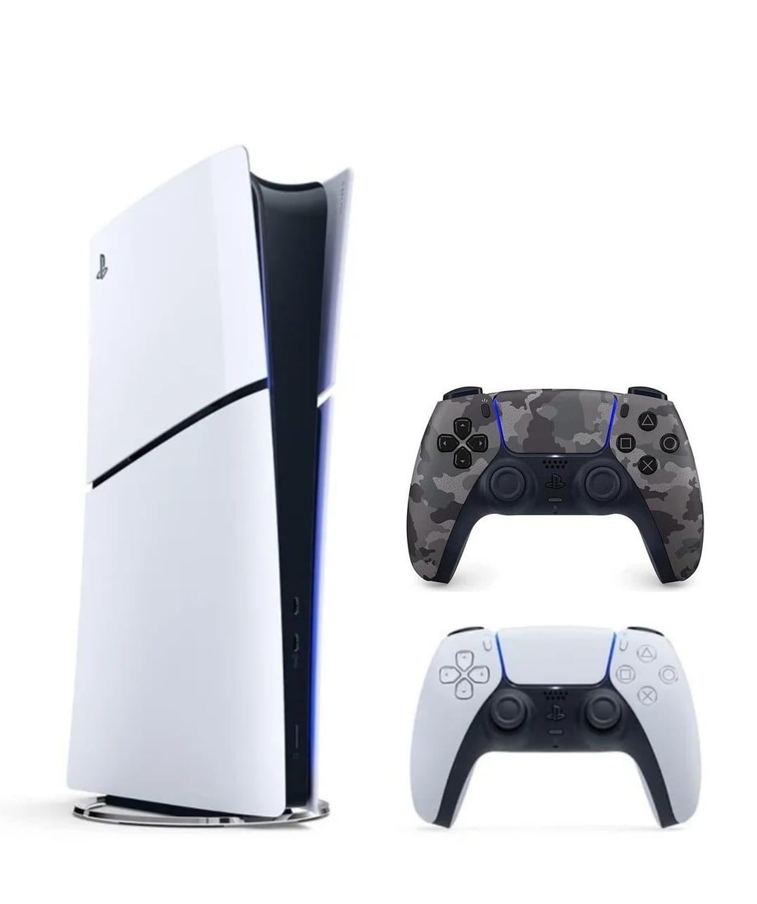 SONY PLAYSTATİON 5 PS5 SLIM DİGİTAL EDİTİON + 2.KOL DUALSENSE WİRELESS KOL - GRAY CAMOUFLAGE (İTHALATÇI GARANTİLİ)