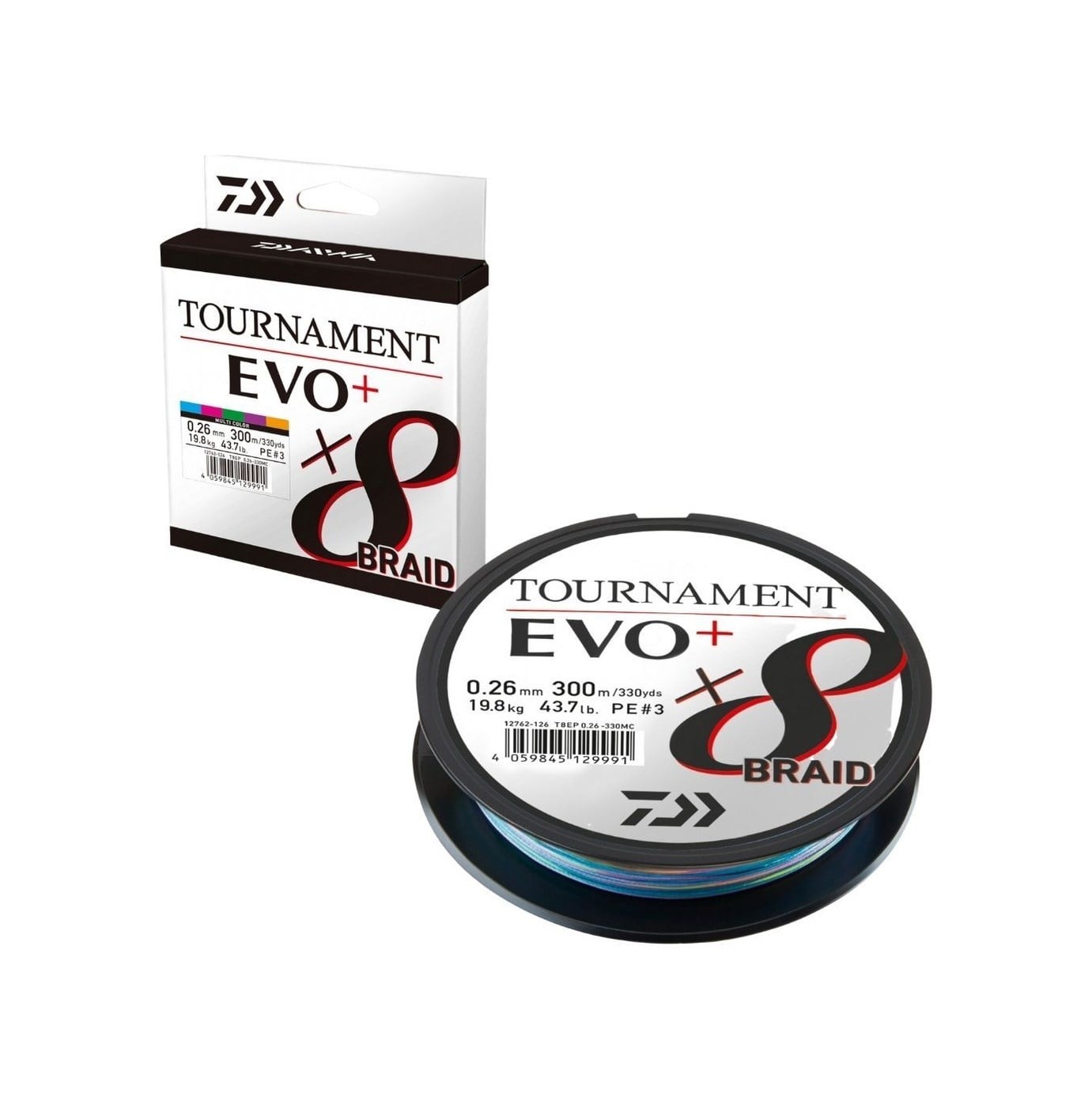 Daiwa Tournament EVO+ 8B Multicolor İp Misina (300m)