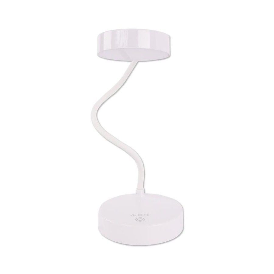 ACK AF11-10015 ŞARJLI DOKUNMATİK DİMLİ BEYAZ GÖVDE LED MASA LAMBASI 2,5W IP
