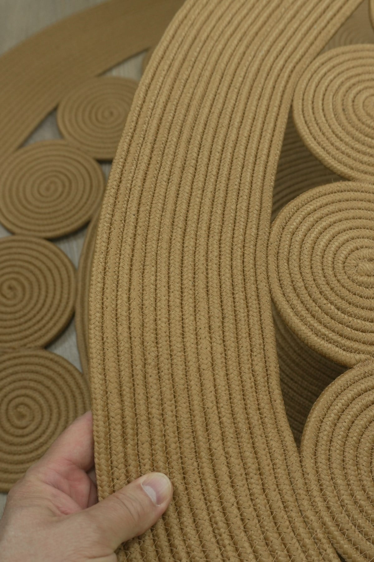 Jüt Gold Papatya Desenli Salon Mutfak Kilim Paspas Çeyizlik Hediyelik