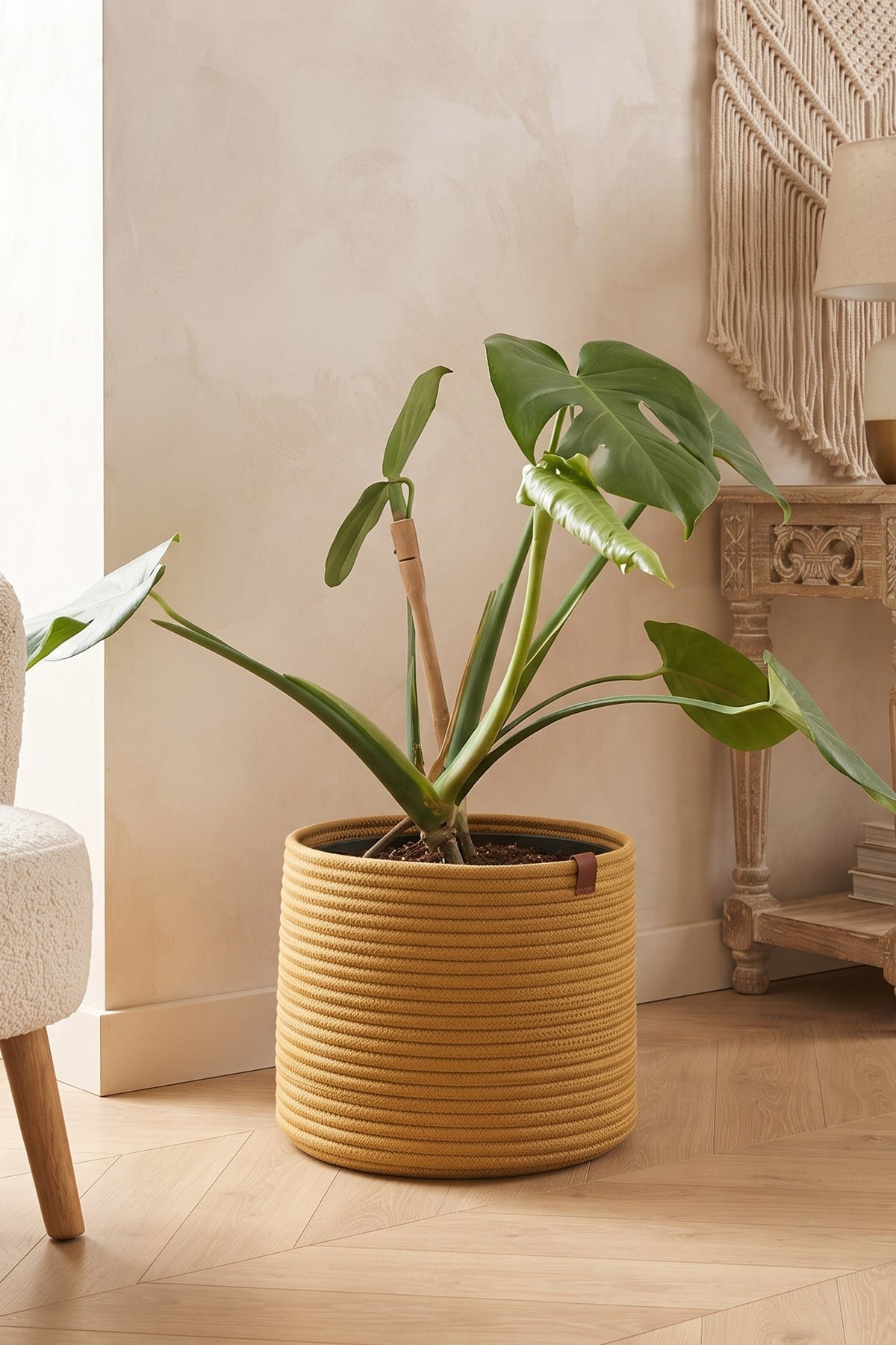 Namteks Dekoratif Örgü Saksı Sepeti 25x23 cm – Ha
