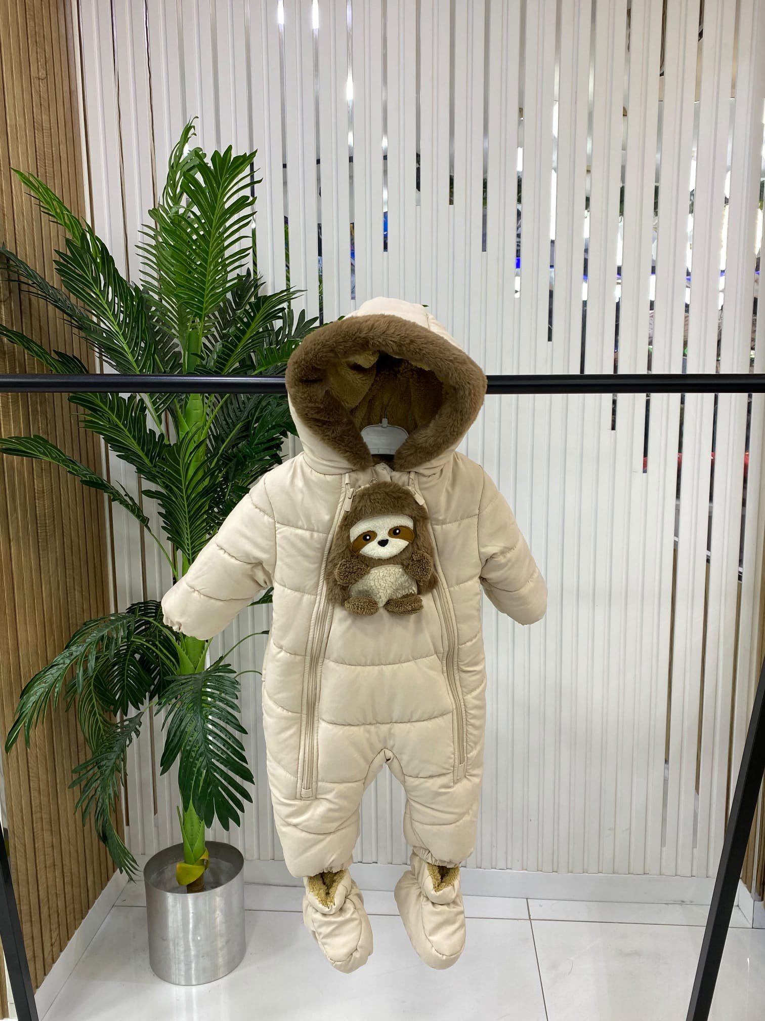 Peluş Kapşonlu Bebek Kozmonot 