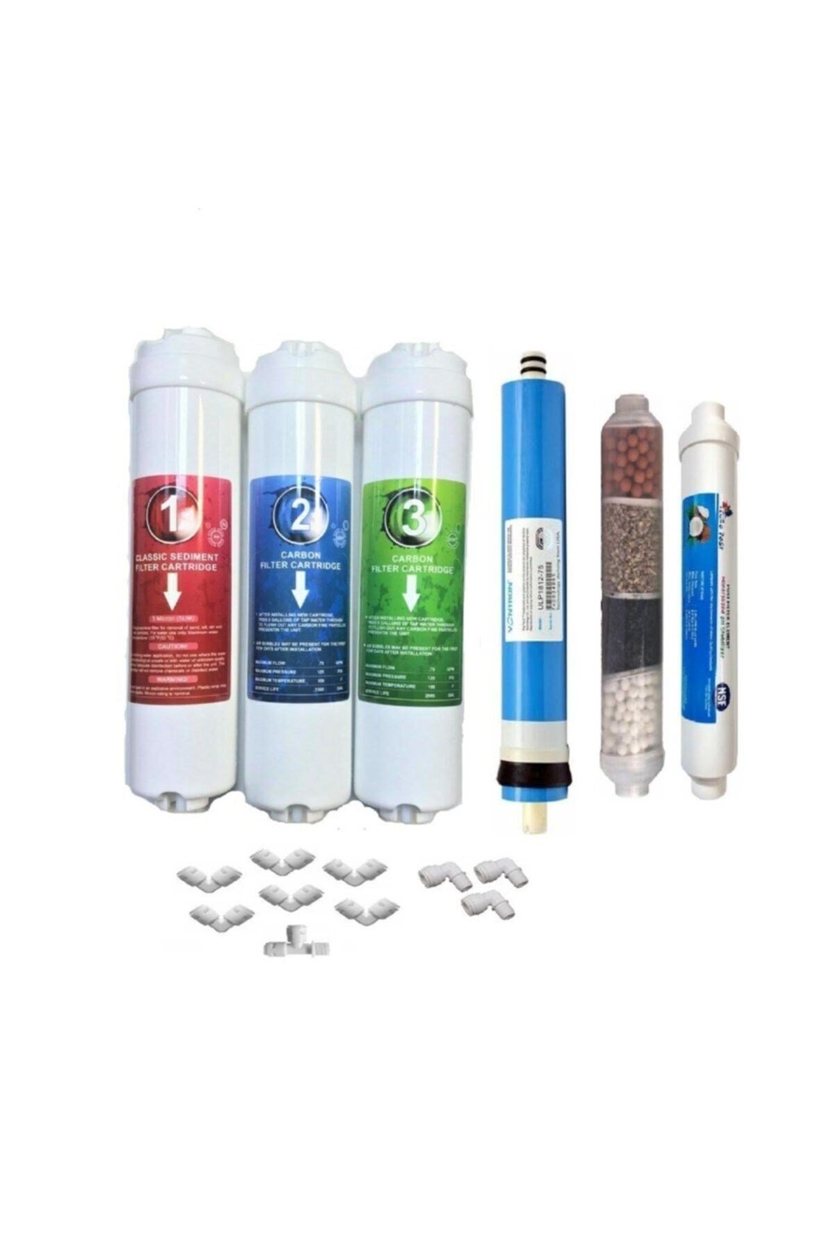 Aqua Turco 9 Aşama Kapalı Kasa Arıtma Cihazı Için Filtre Vontron Membranlı