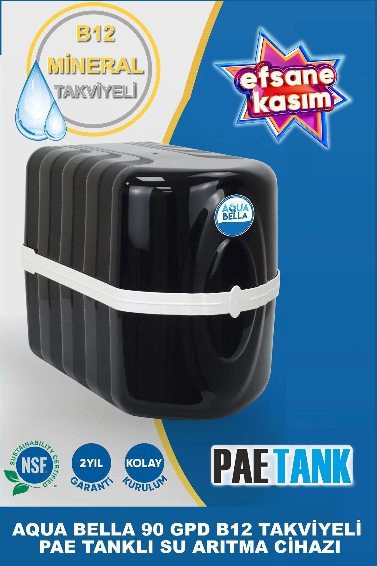 B12 Vitamin Korumalı Ph 9 Su Arıtma Cihazı