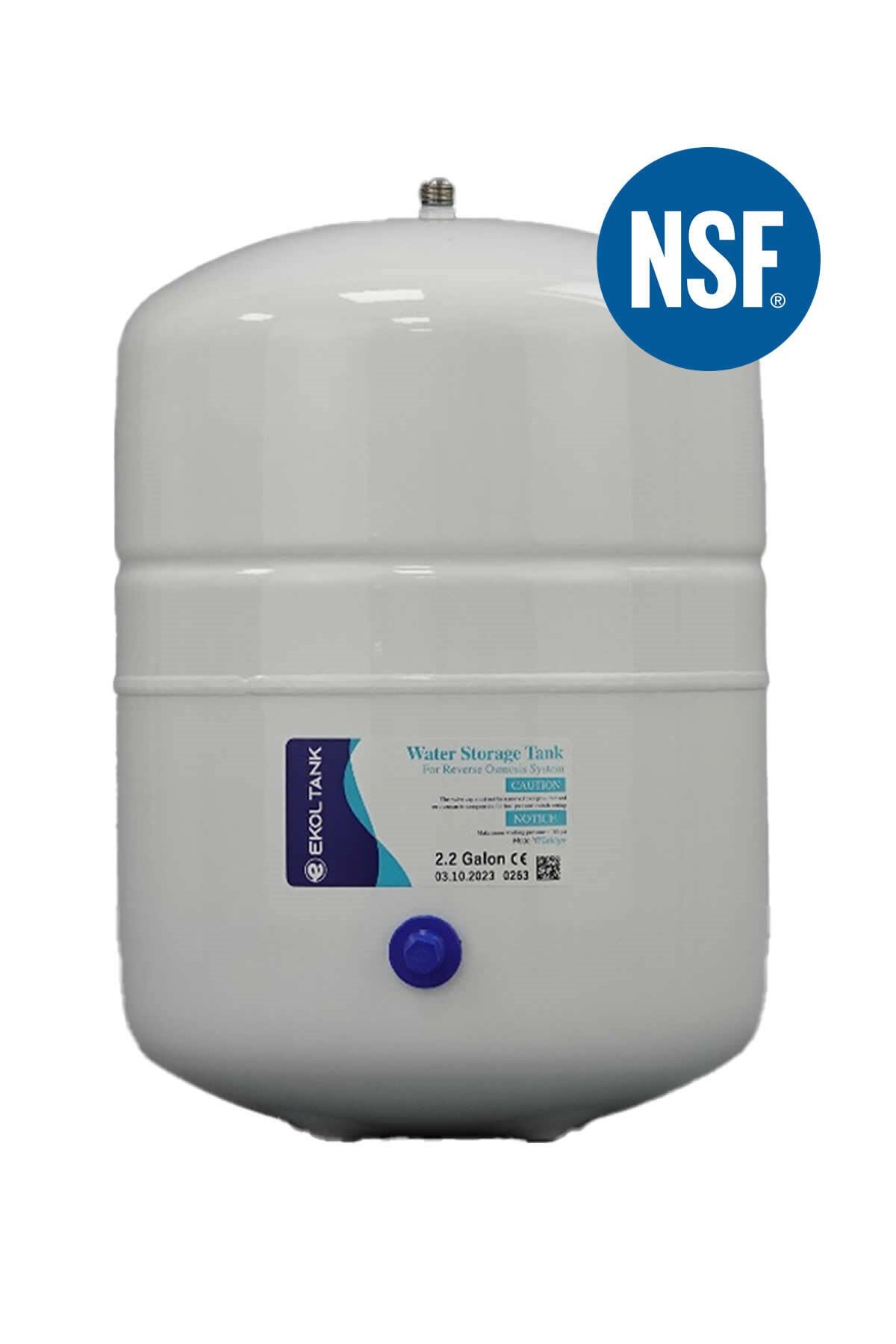 Ekol Tank 2,2 Galon 8 LT NSF Onaylı Çelik Tank