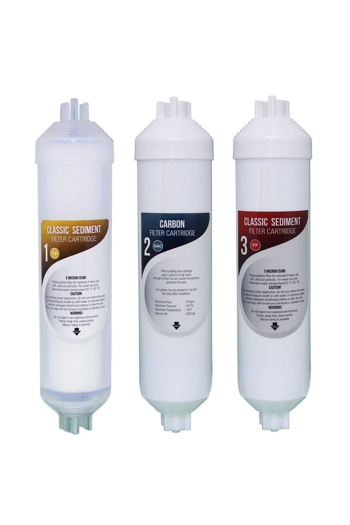 Kapalı Kasa Su Arıtma Cihazı 12'' Inline Toptan Filtre 25 Takım