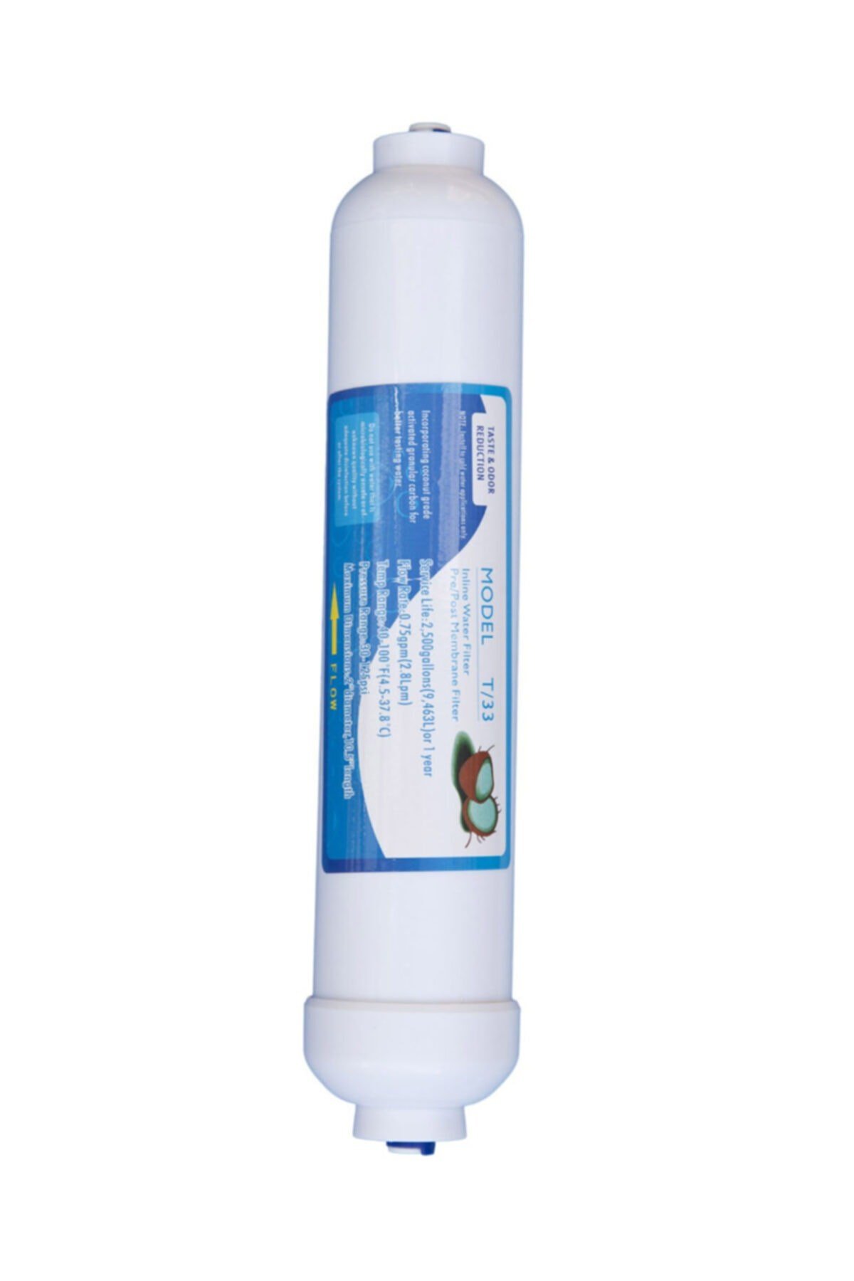 Su Arıtma 2 Inch Inline Son Karbon Tadlandırıcı  Quick Geçme Bağlantılı Filtre