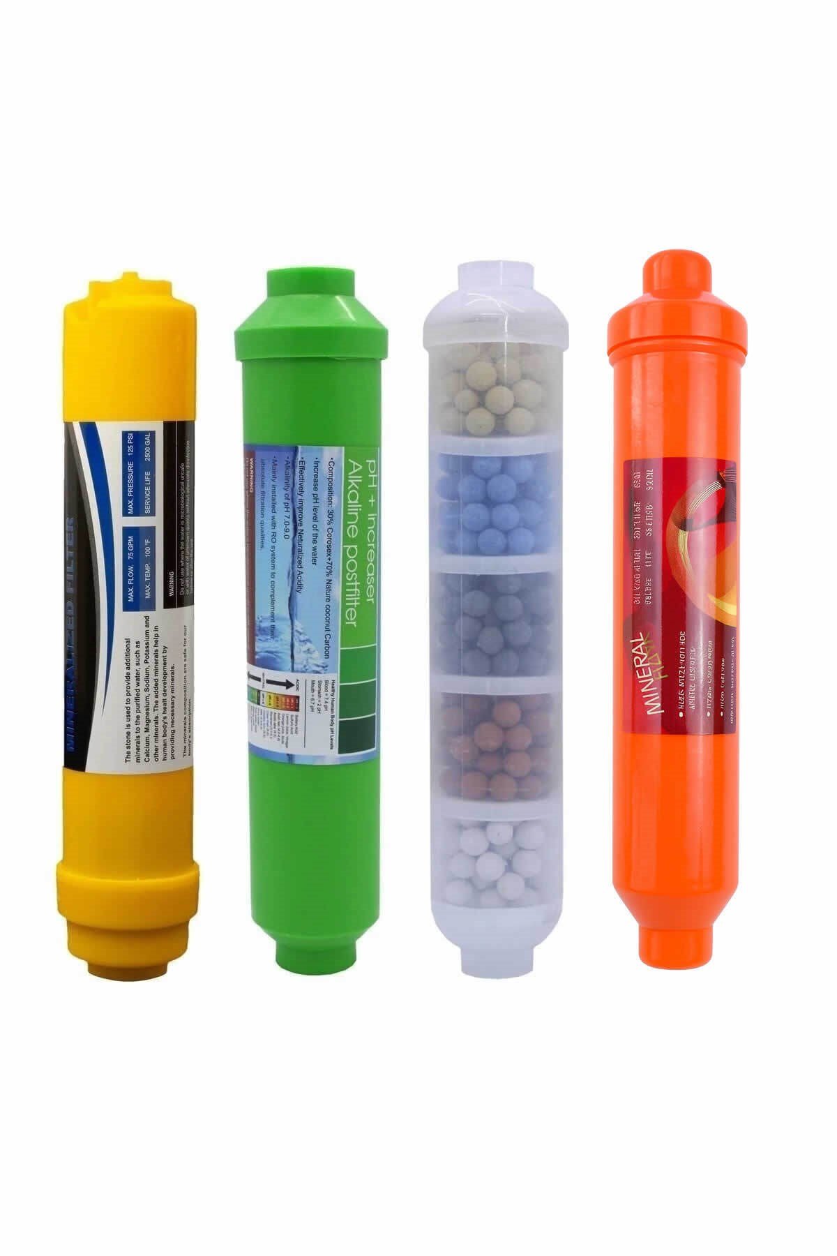 Su Arıtma Cihazı 4'lü Alkali , Mineral , Mineral Extra, Ph Dengeleyici