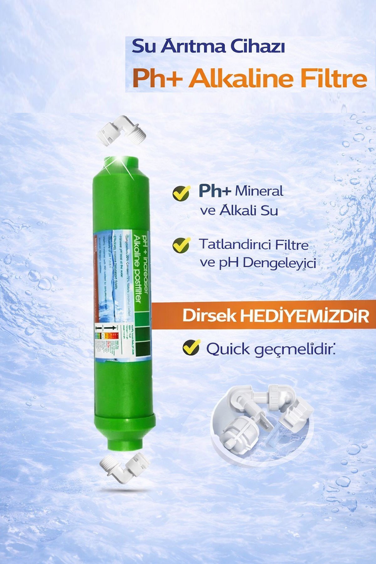 Su Arıtma Cihazı Ph+ Alkaline Filtre