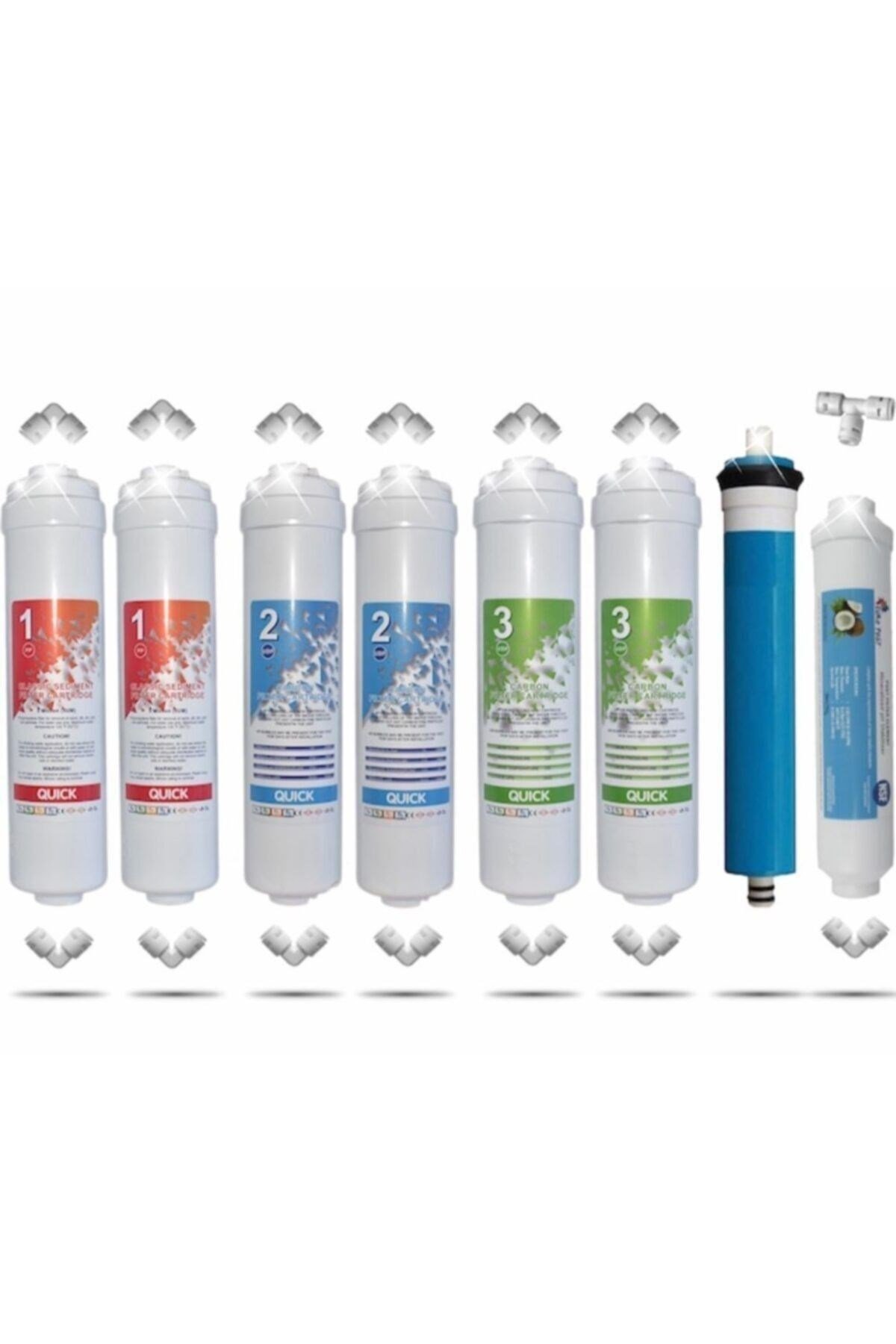 Su Arıtma Inline Filtre 1takım Alt 3'lü 1takım 5'li Set Su Arıtma