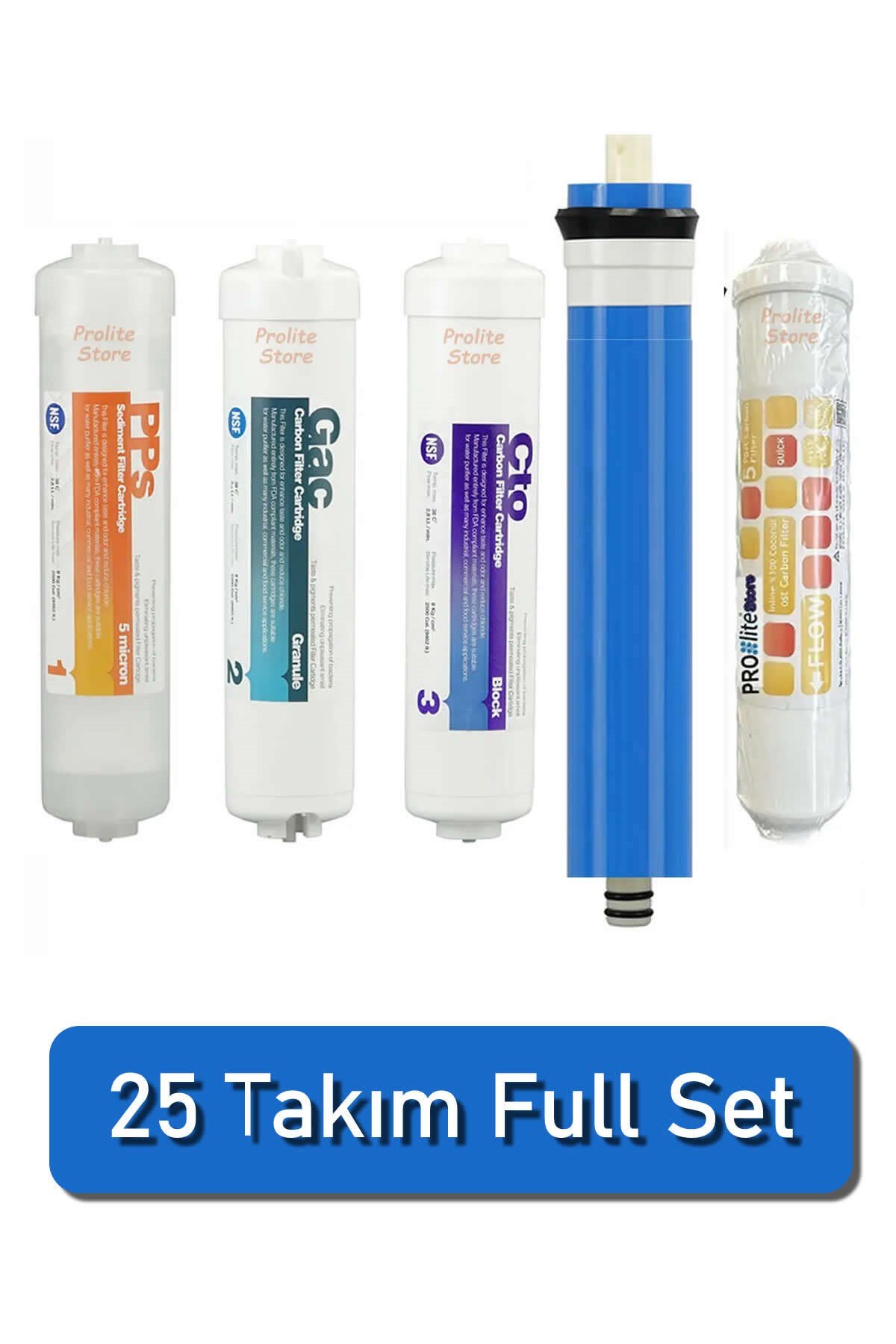 Toptan Su Arıtma Filtre 25 Takım 5'li Takım Set