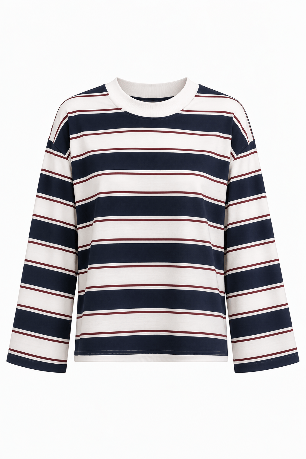 Lacivert Çizgili basic Tshirt