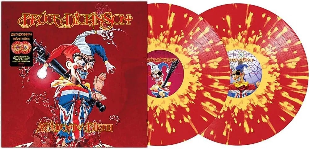 Bruce Dickinson - Accident Of Birth (25th Anniversary - Red W Yellow Splatter Vinyl) - Plak