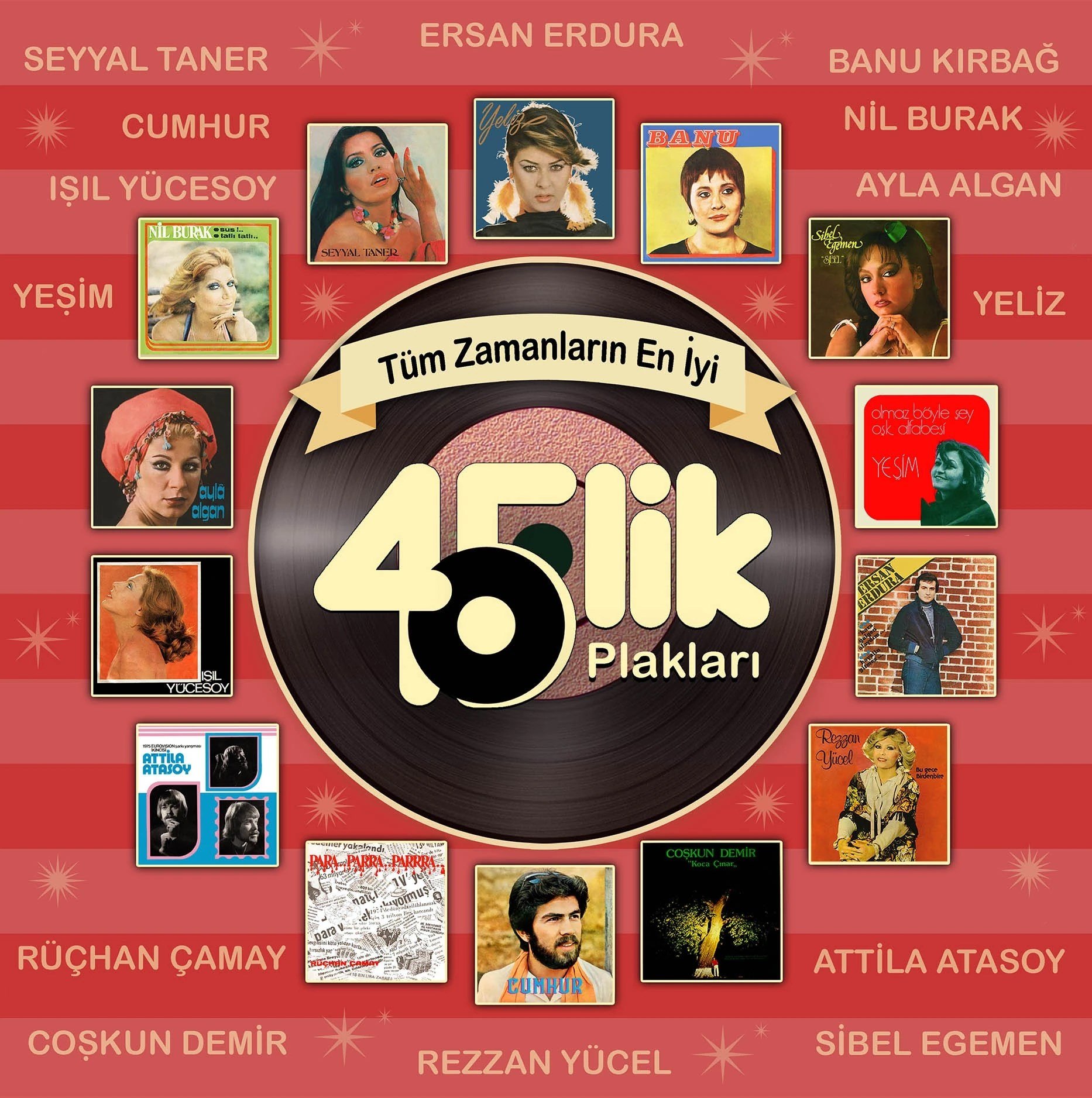 Çeşitli Sanatçılar - Tüm Zamanların En İyi 45'lik Plakları - Plak