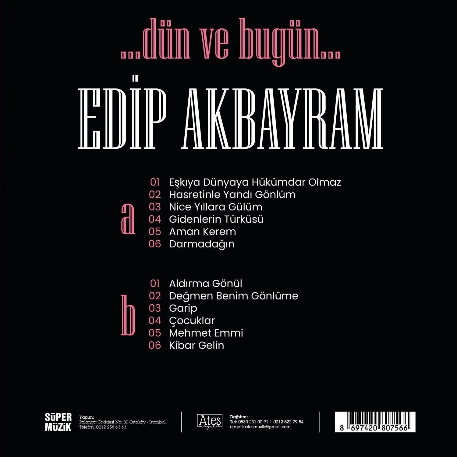 Edip Akbayram - Dün ve Bugün - Plak