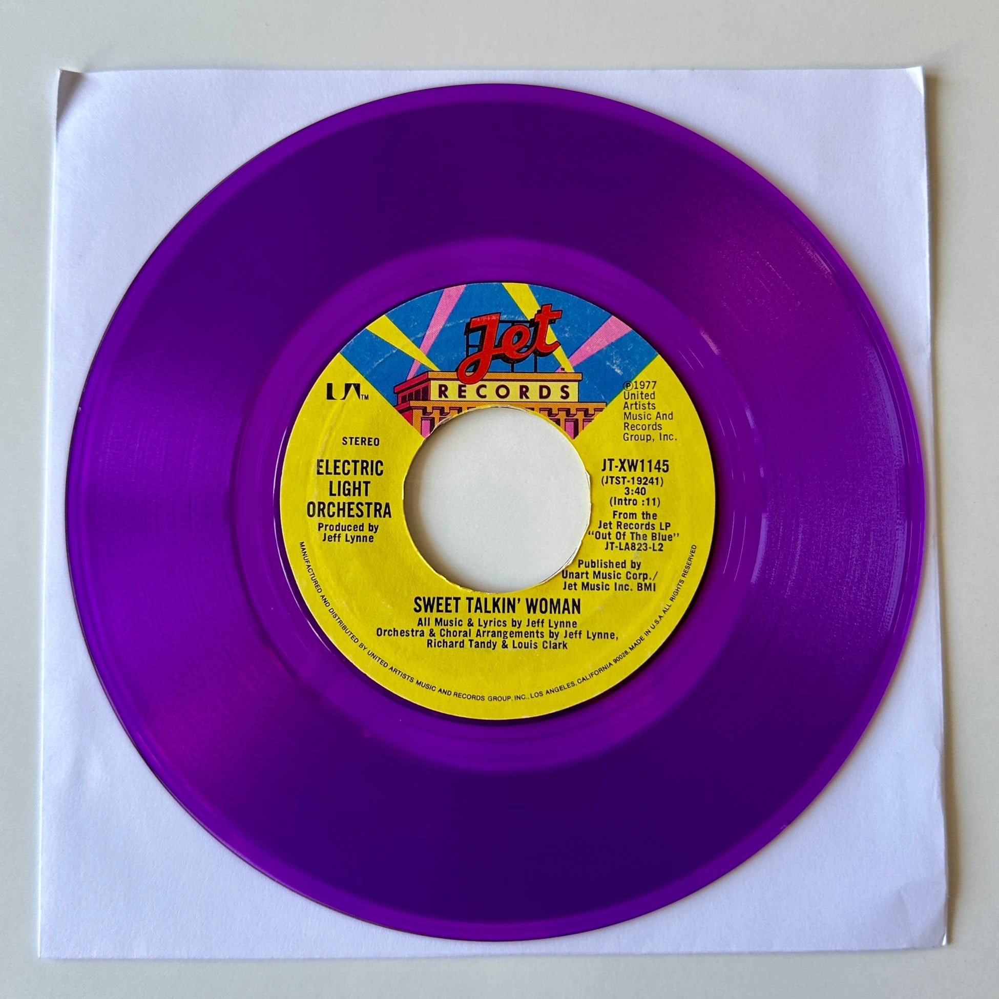 Electric Light Orchestra – Sweet Talkin' Woman Dönem Baskı 45 lik Plak
