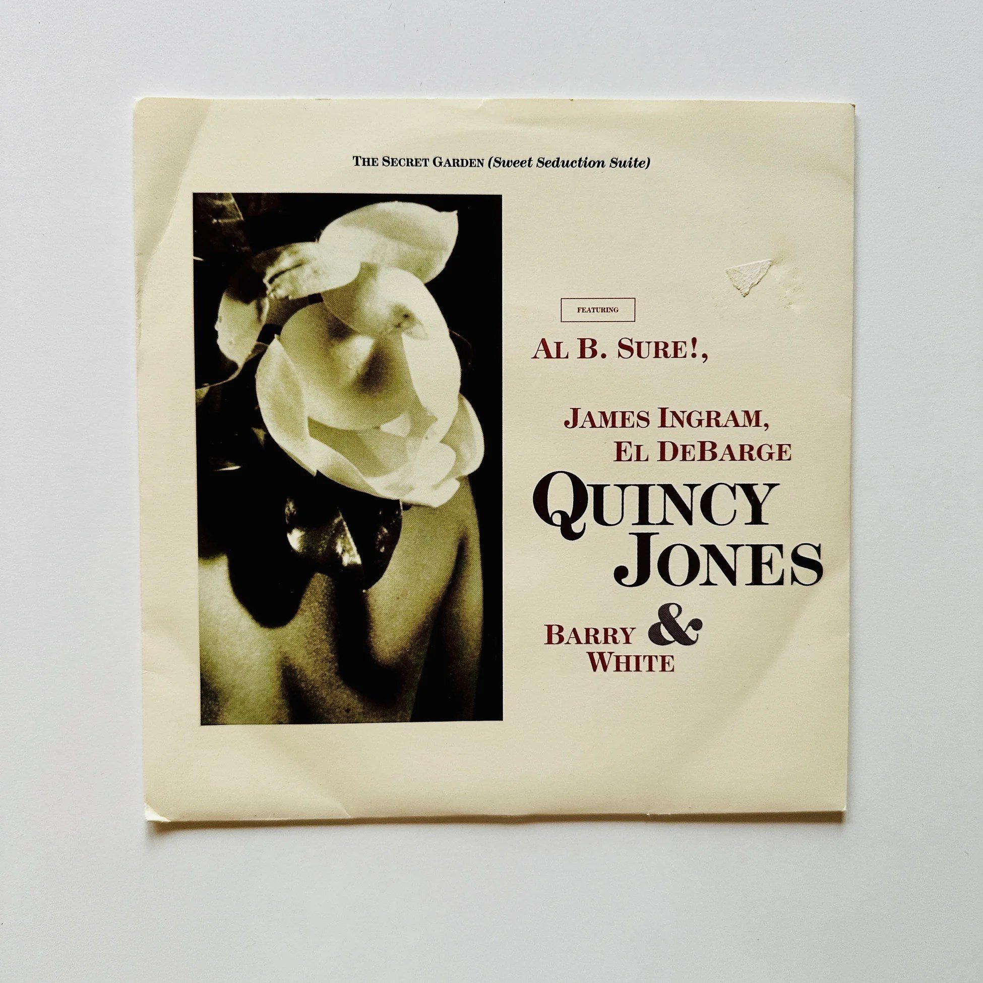 Quincy Jones Featuring Al B. Sure!, James Ingram, El DeBarge & Barry White – The Secret Garden (Sweet Seduction Suite) Dönem Baskı 45 lik Plak