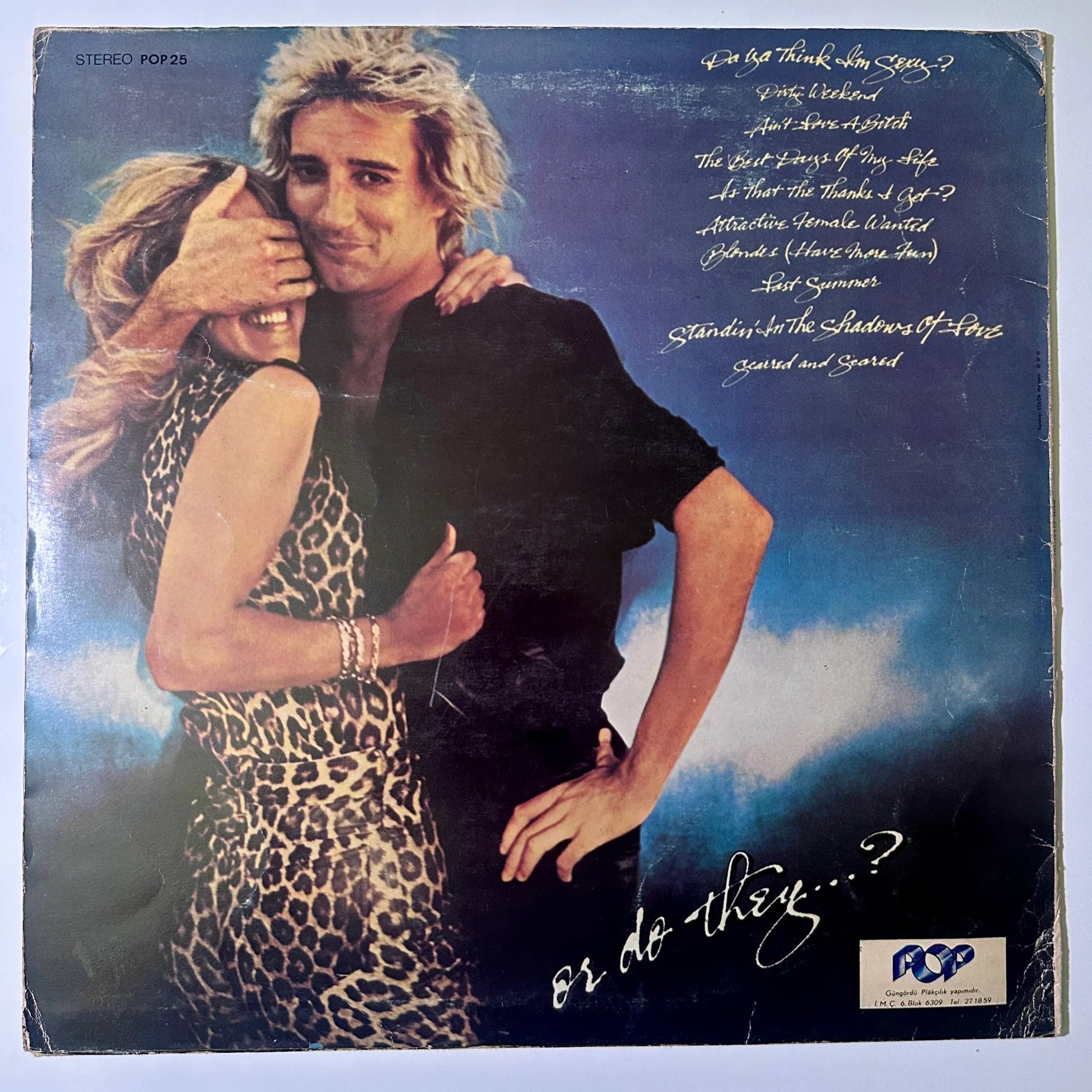 Rod Stewart – Blondes Have More Fun - Dönem Baskı Plak
