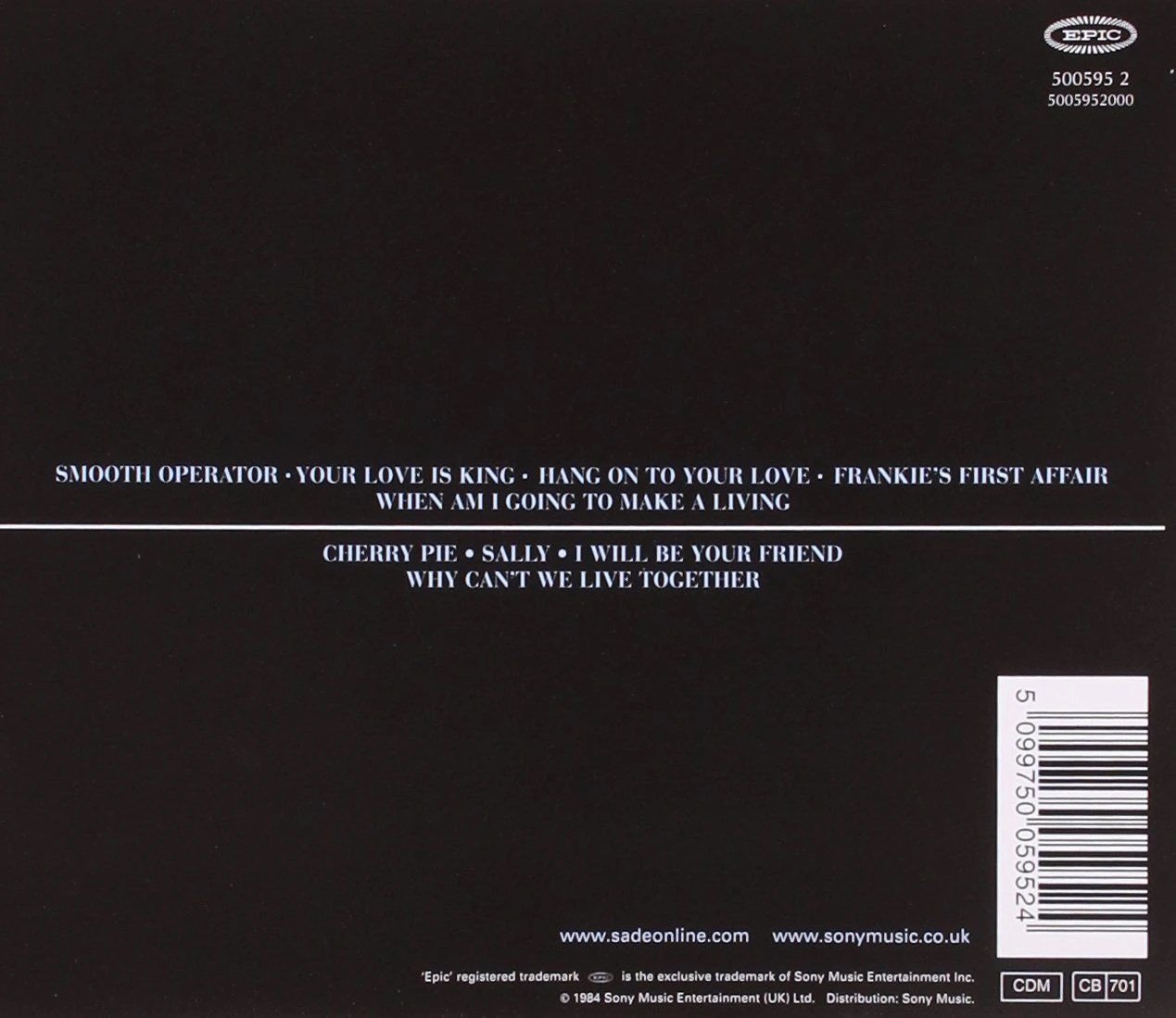 Sade - Diamond Life - CD