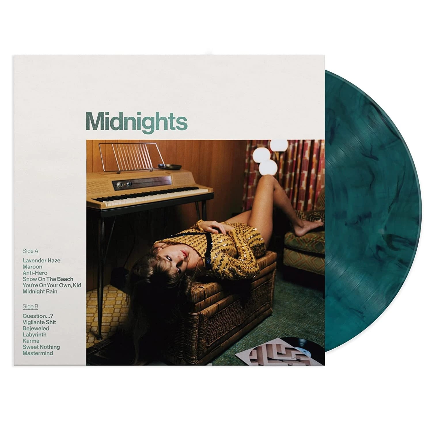 Taylor Swift Midnights - (Limited Special Edition - Jade Green Marbled Vinyl) - Plak