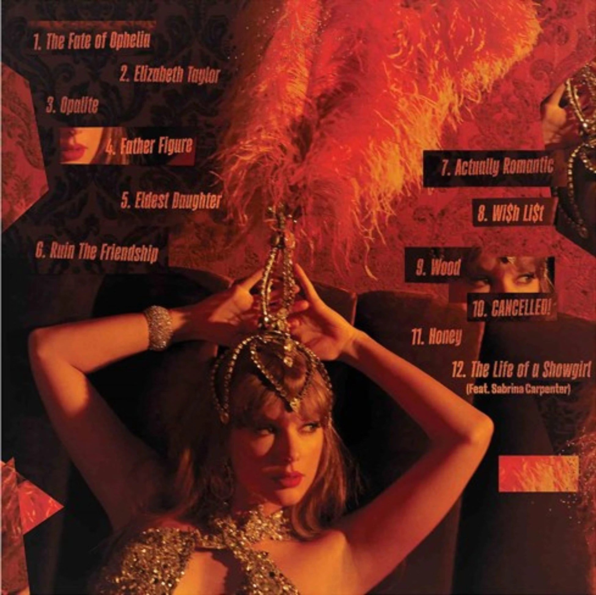 Taylor Swift - The Life Of A Showgirl Sweat And Vanilla Perfume (Portofino Orange Glitter Vinyl) - Plak