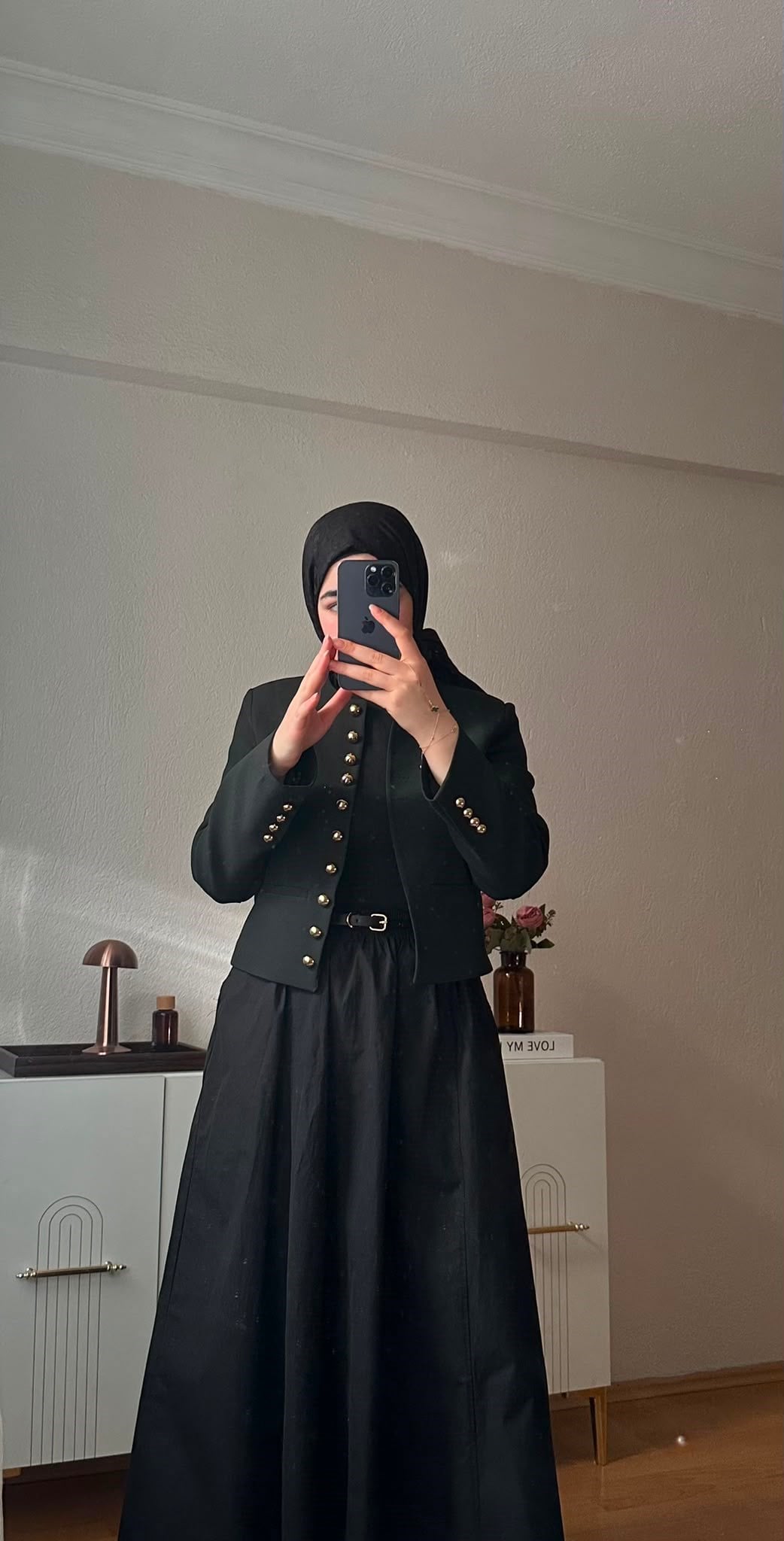 Poplin Etek | Siyah