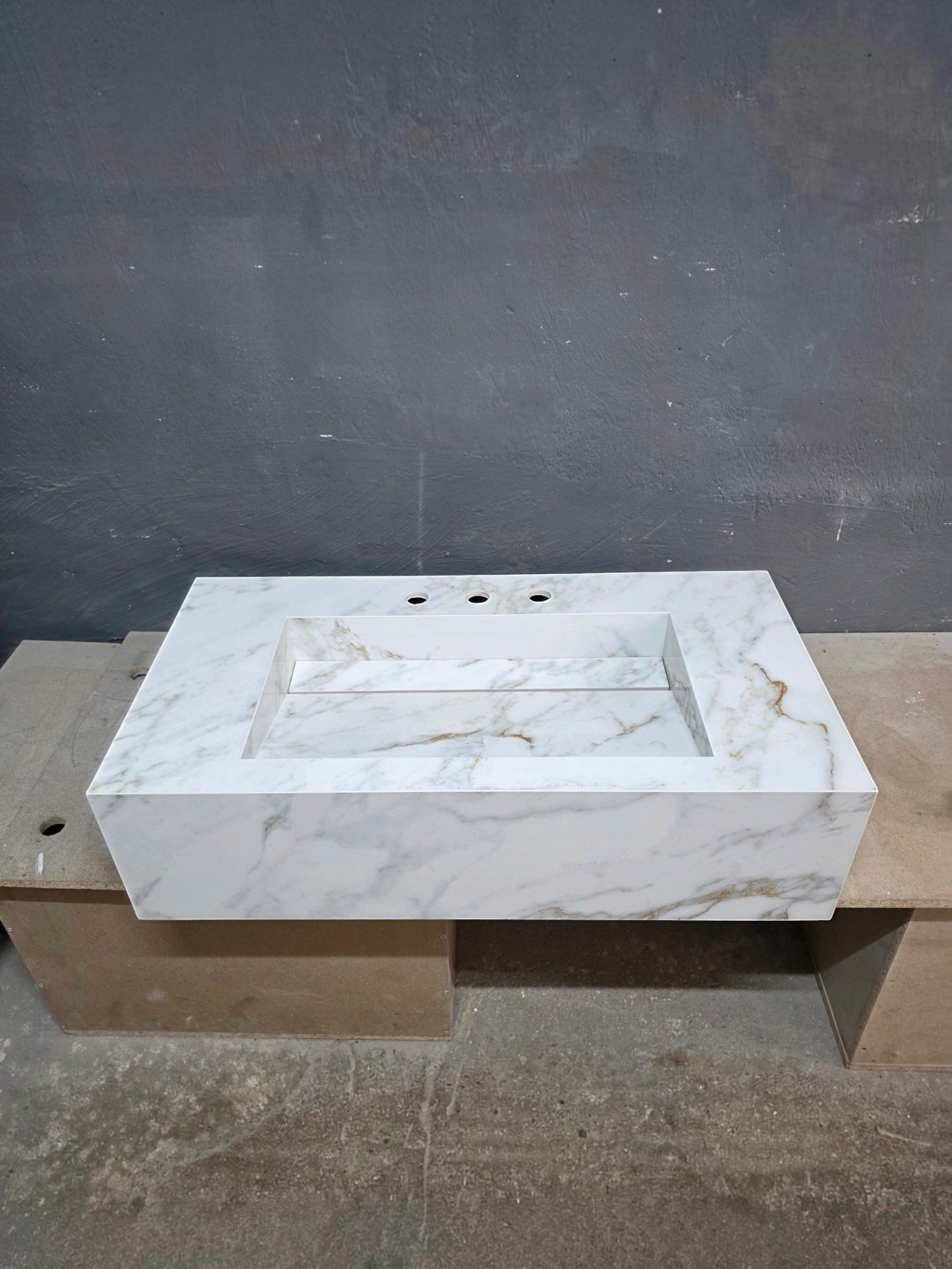 Calacatta Gold Görünümlü Porselen Lavabo - AC26020