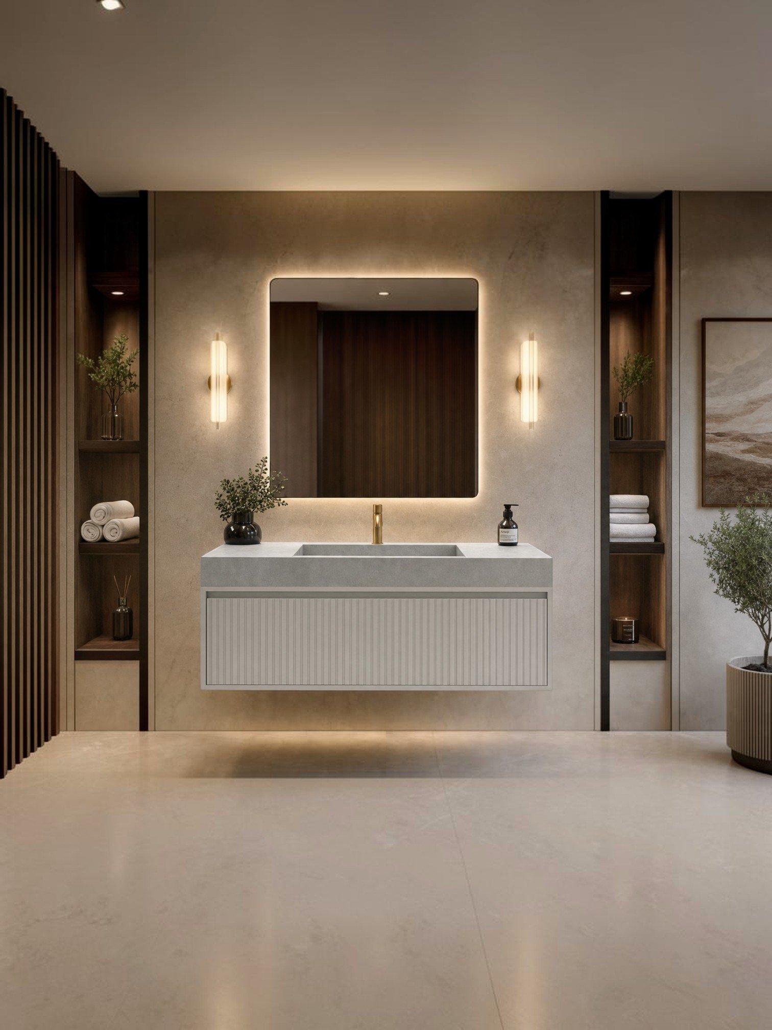 Sahara Bej Porselen Lavabo - AC26007