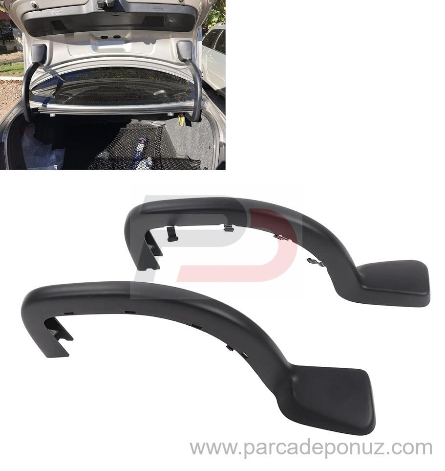 Jetta (2011 - 2018) İle Uyumlu Bagaj Kapak Menteşe Kapağı, Kablo Kanalı (Takım) 5C6877364 - 5C6877363
