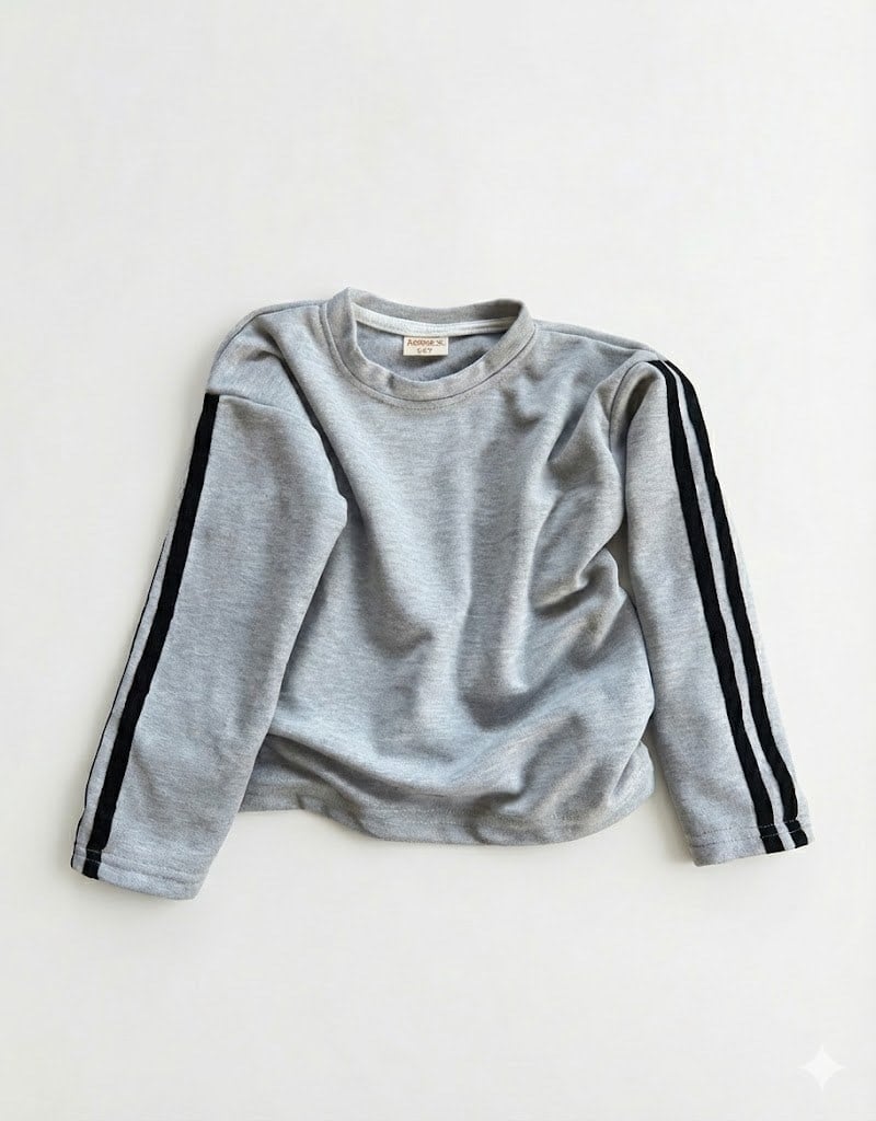 Gri Oversize Basic Sweatshirt