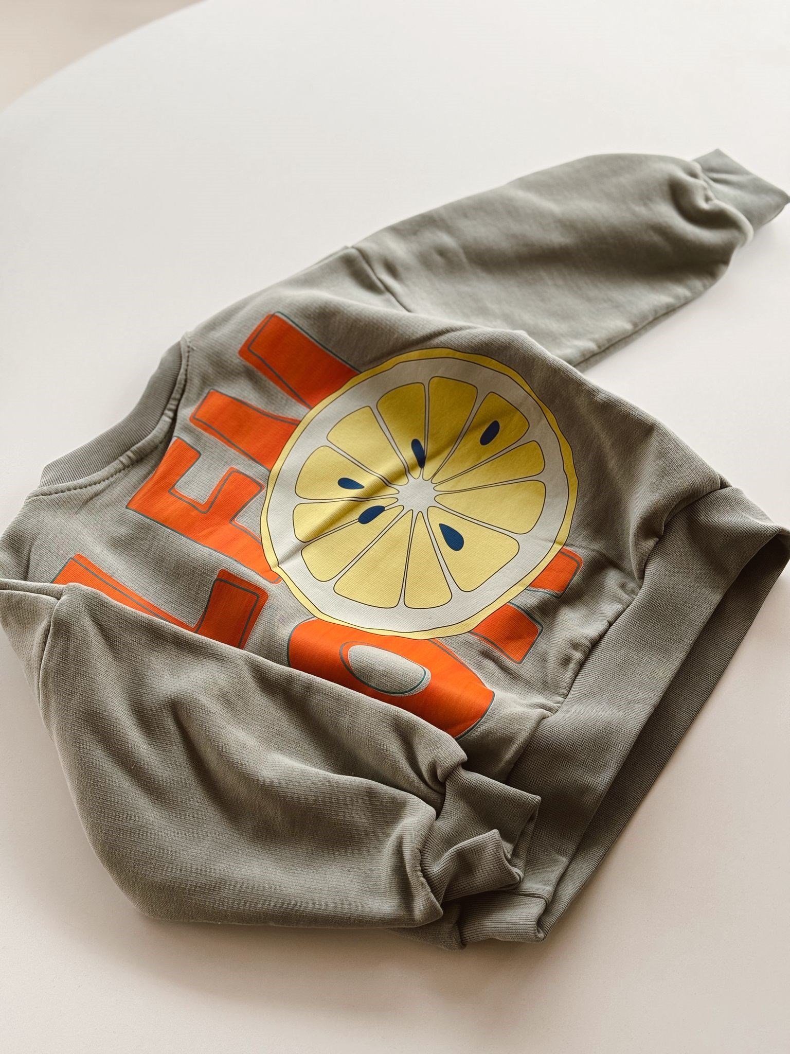 Haki Lemon Oversize Sweatshirt