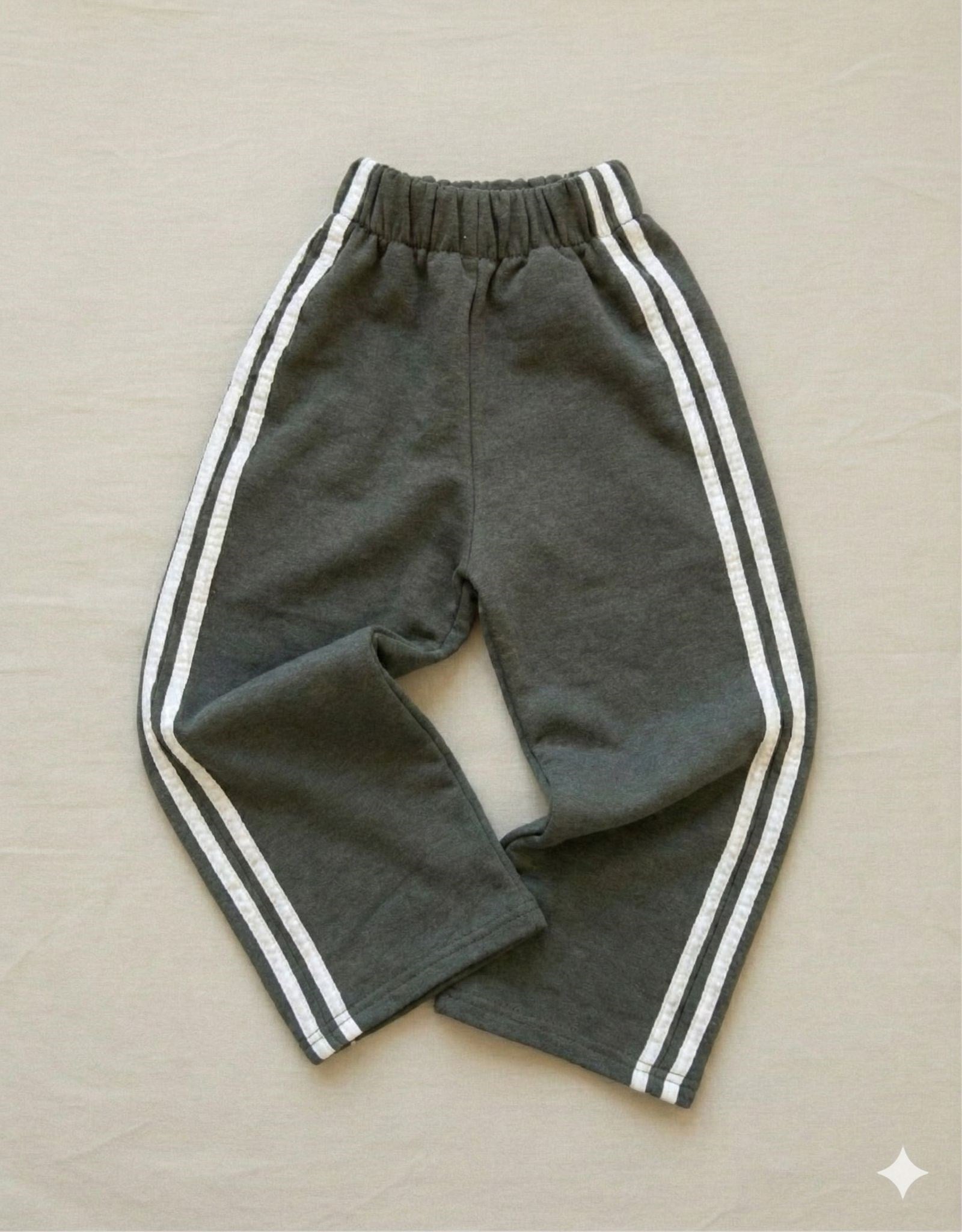 Haki Retro Stripe Alt Eşofman