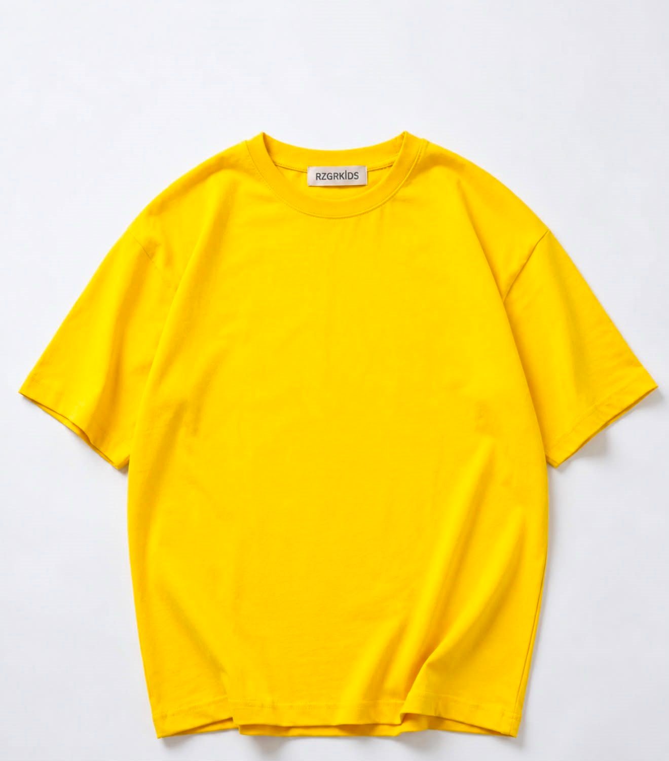 Sarı Oversize Basic Tişört