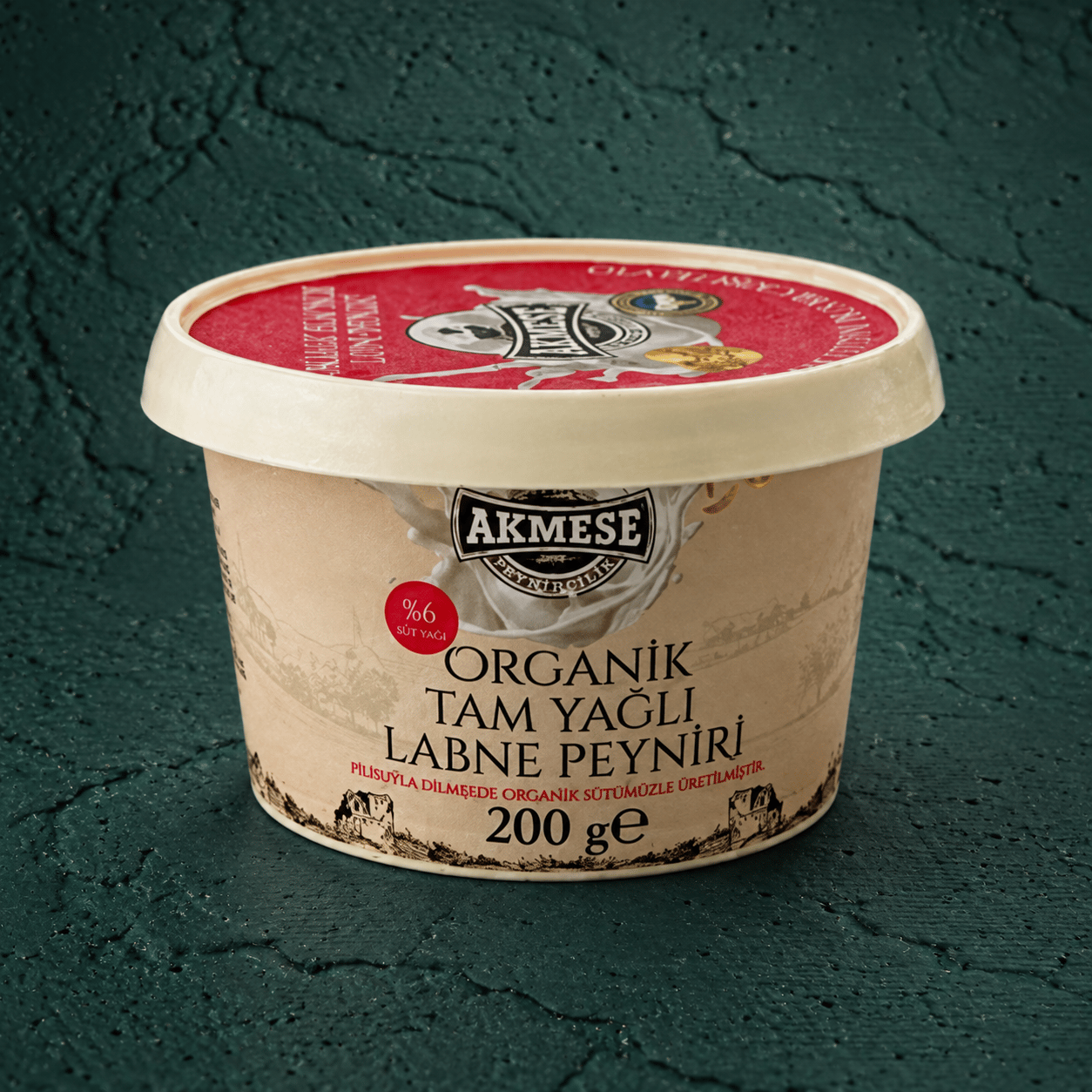 Organik Tam Yağlı Labne Peyniri (200gr) - Akmeşe