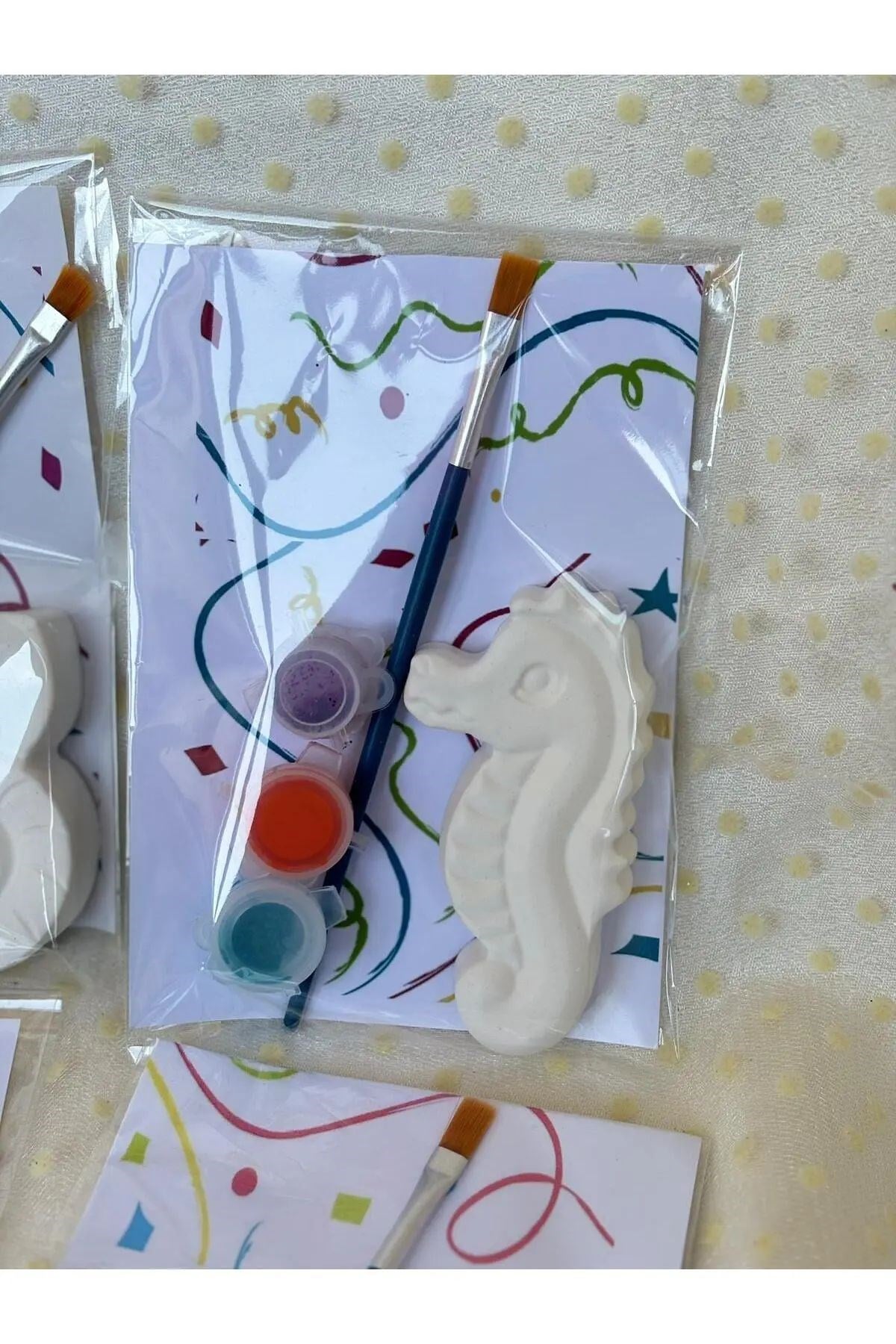 3 Adet - Denizatı Taş Boyama Seti / Kendin Yap, Dıy, Doğum Günü Hediyesi, Etkinlik,Tatil Hediyesi