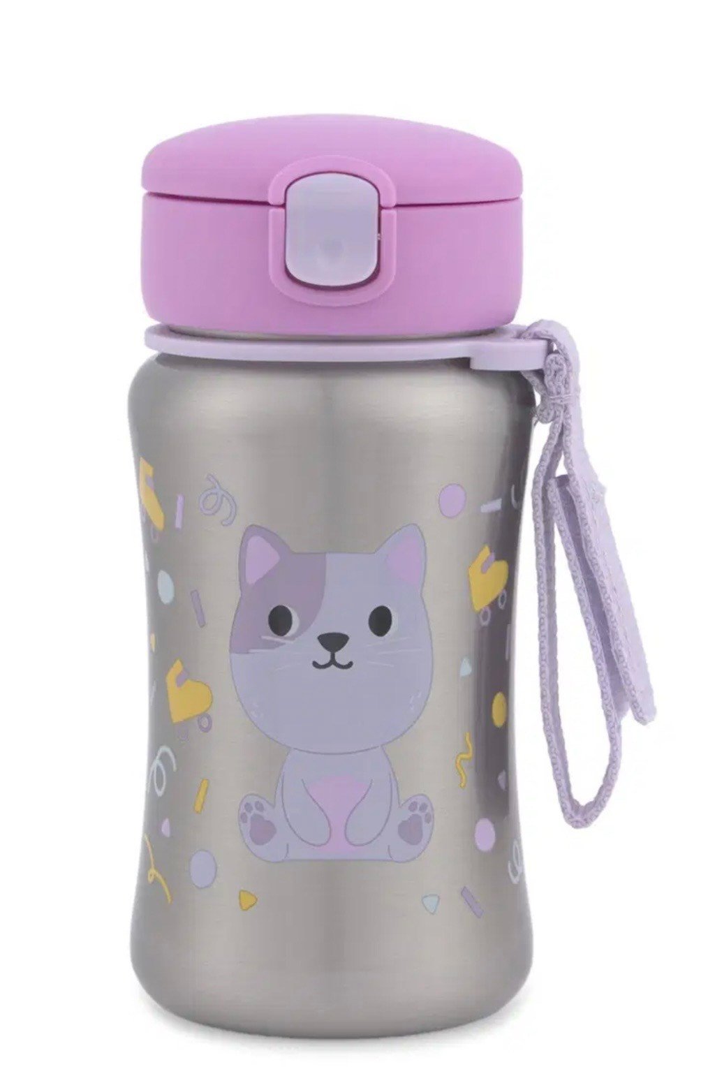 Besties Squad Pipetli Paslanmaz Çelik Suluk - Kedi