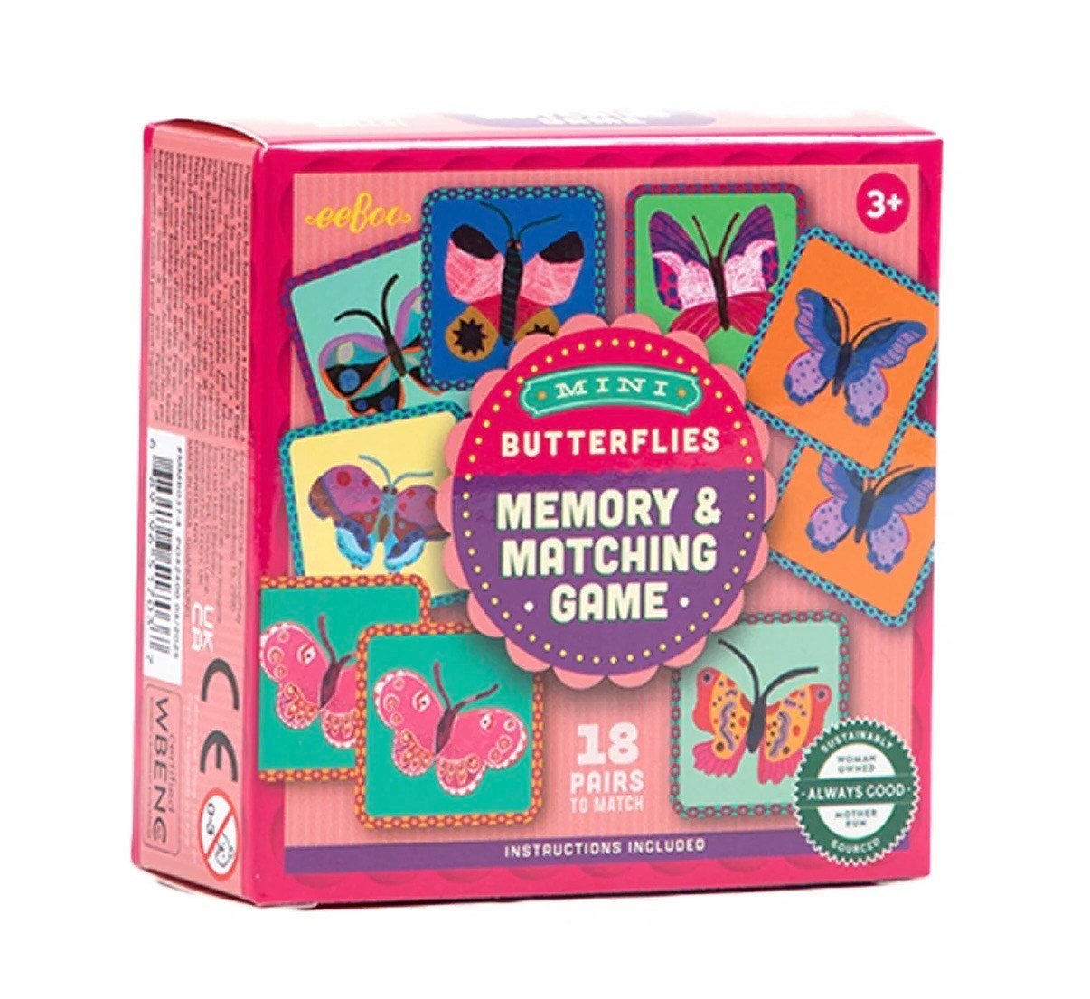 Eeboo Mini Hafıza Oyunu - Butterflies