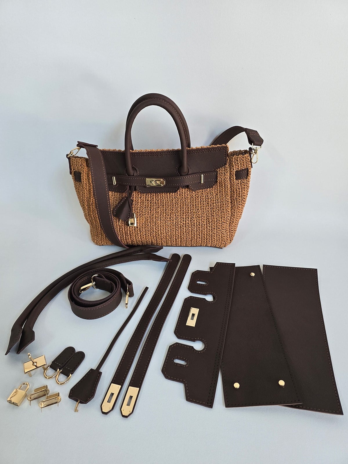 HMS El ve Omuz Çanta Kit - Kahverengi
