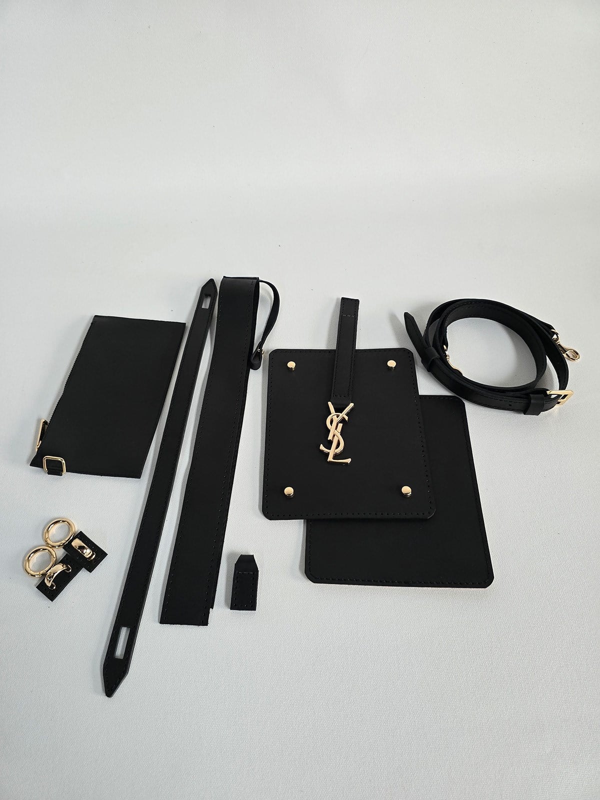 YSL El ve Omuz Çanta Kit - Siyah