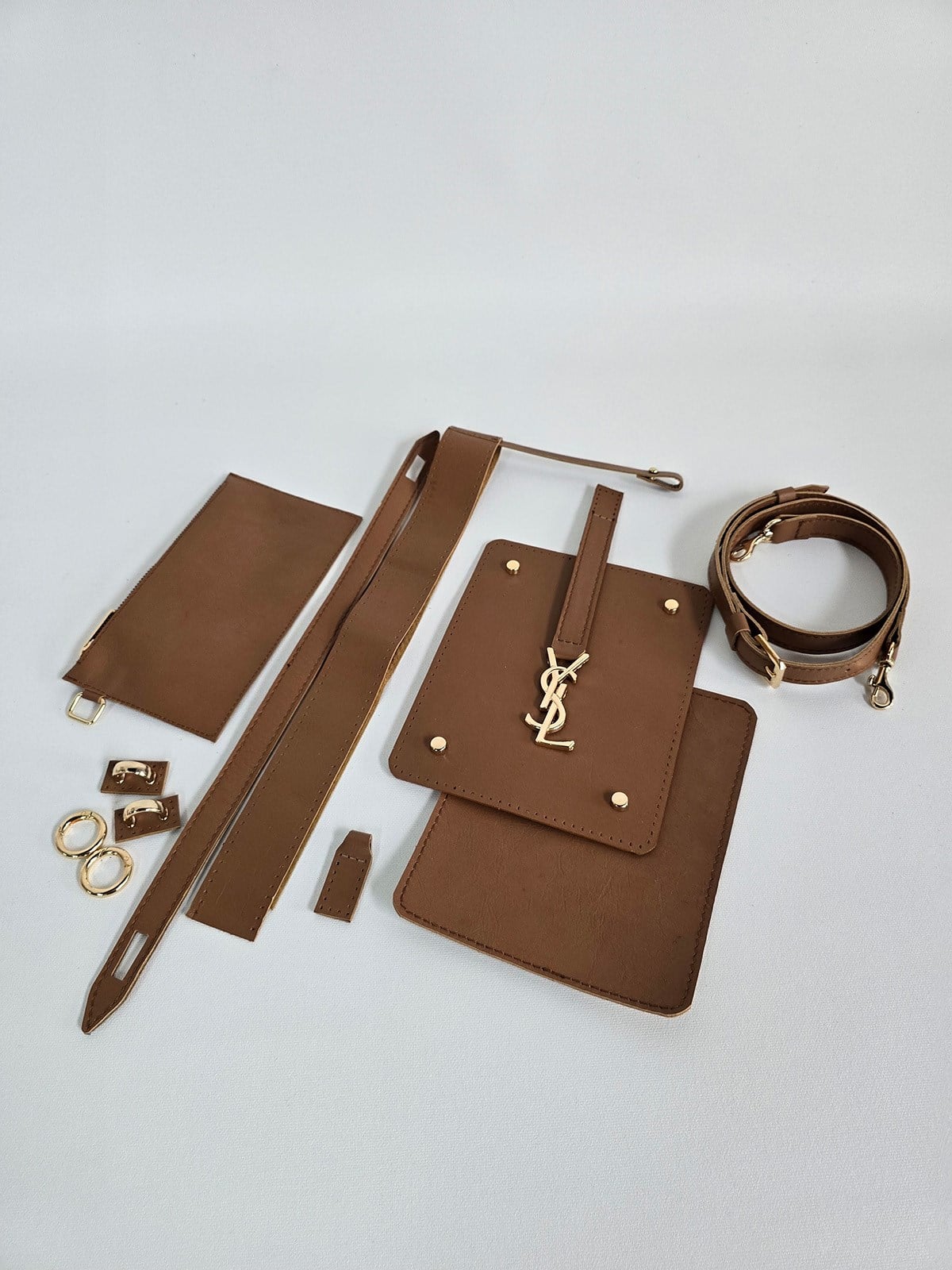 YSL El ve Omuz Çanta Kit - Taba