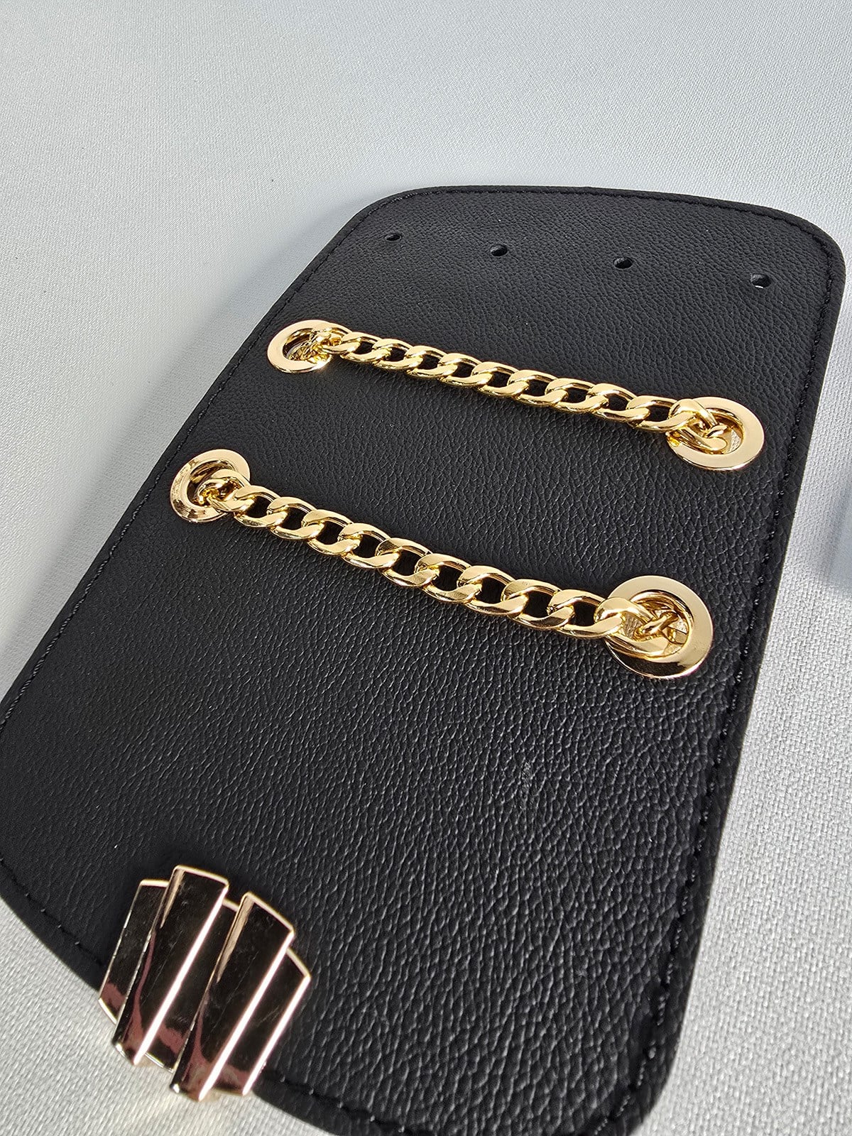 Ysl Kapak ve Zincir Omuz Askı - Siyah