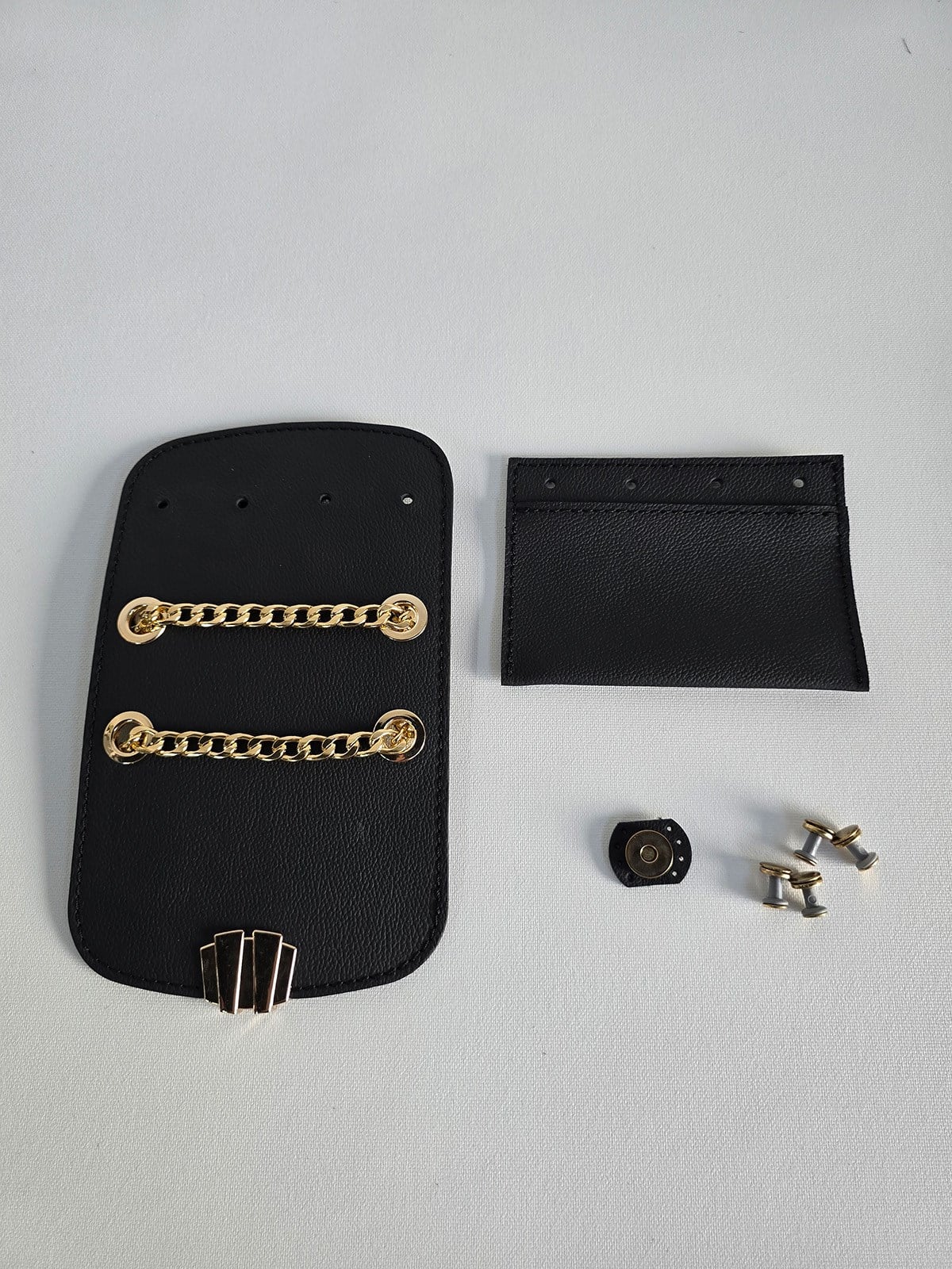 Ysl Kapak ve Zincir Omuz Askı - Siyah