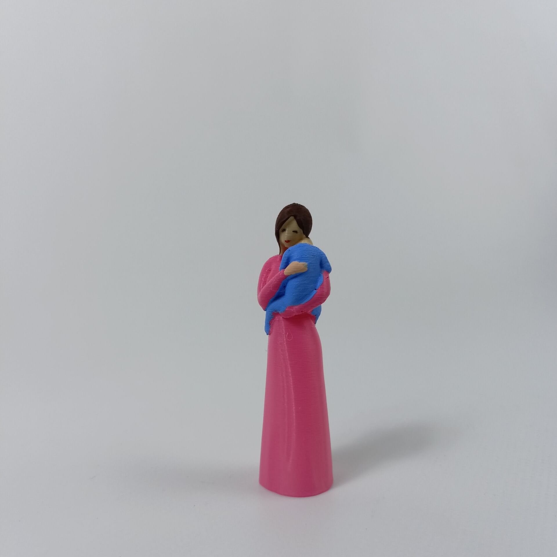 Çocuklu Anne - Pembe- Teraryum malzemesi