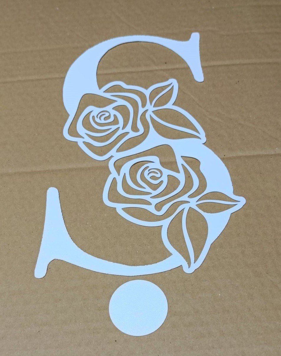 Gelin  Arabası Süsü -Ş Harfi - 25 cm