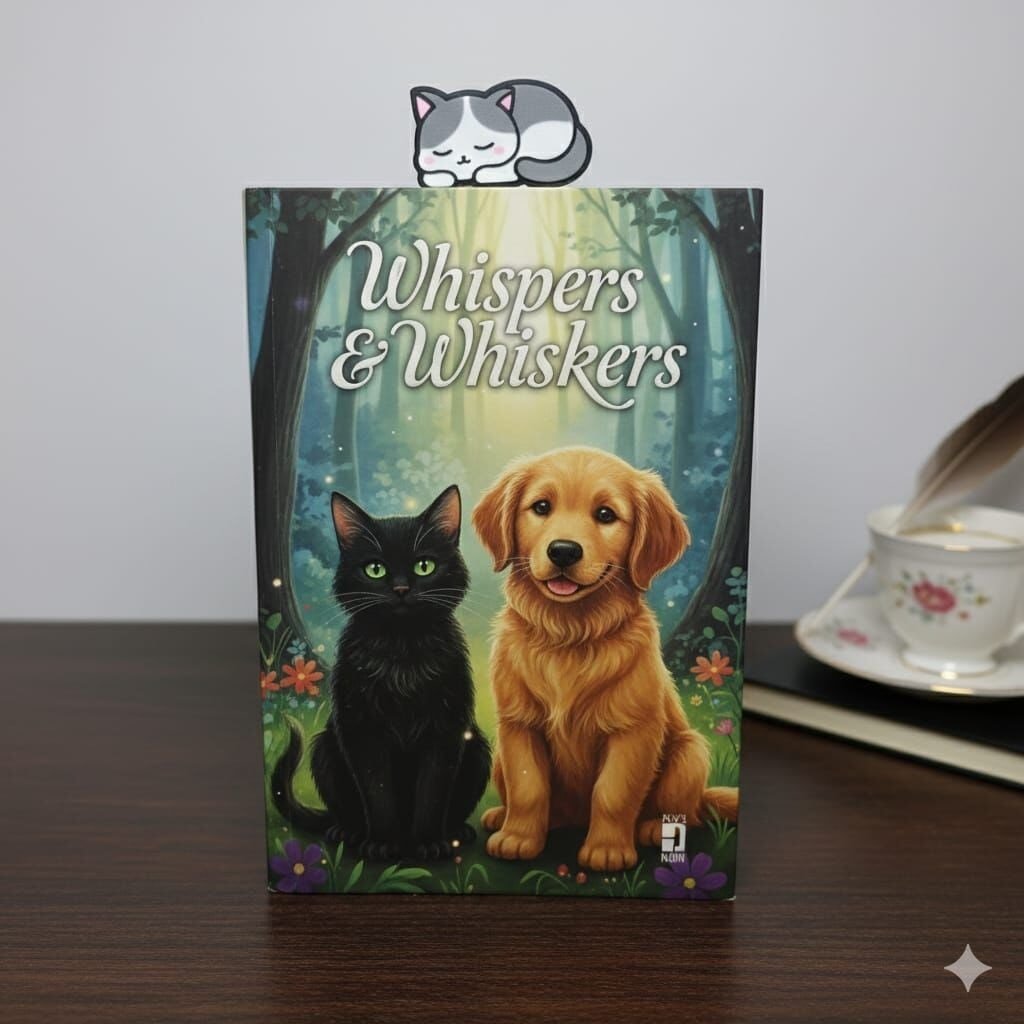 Pembiş Miskin Kedi - Kitap Ayracı